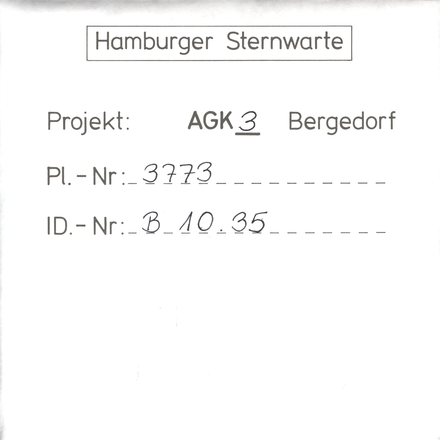 Plattenhuelle AG03773