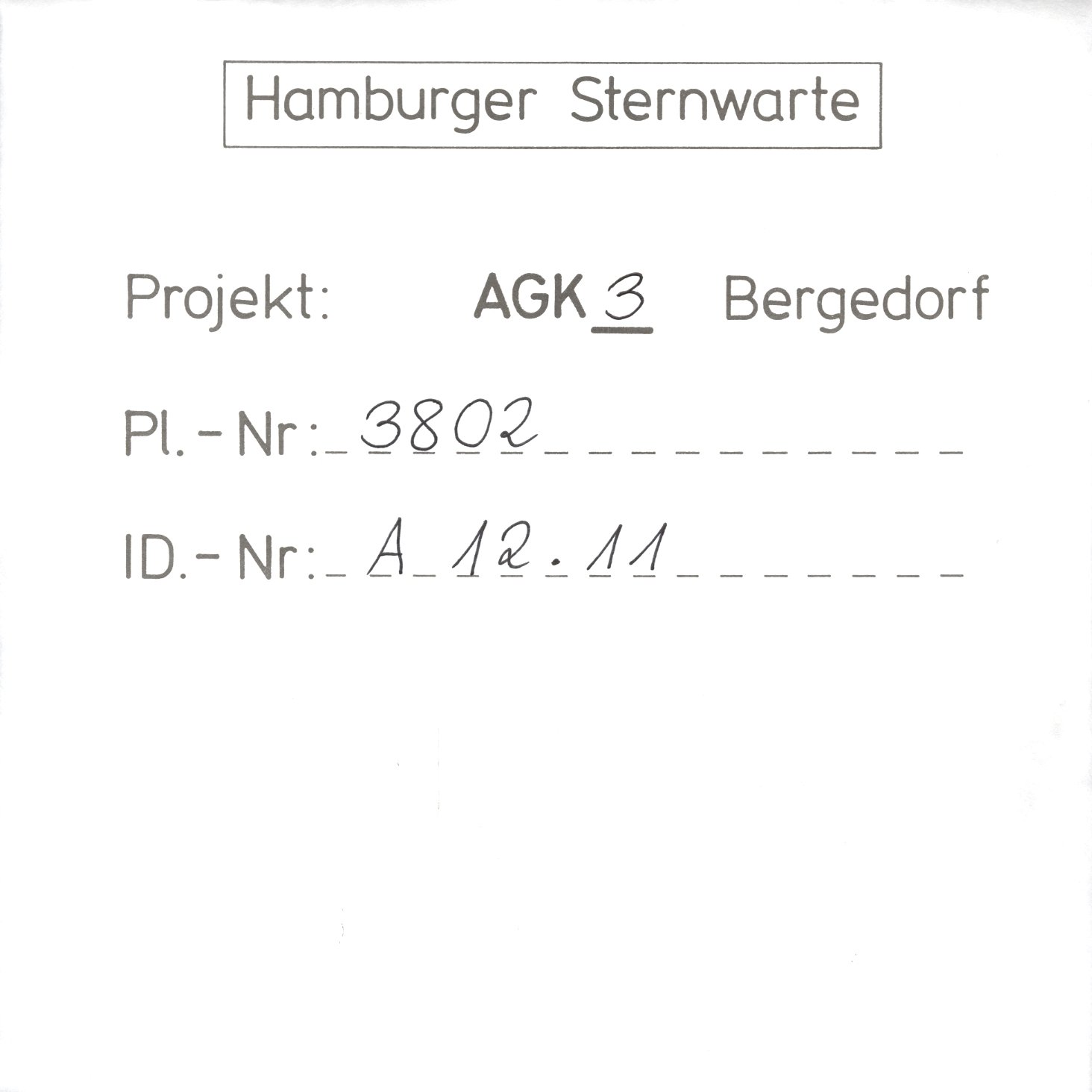 Plattenhuelle AG03802