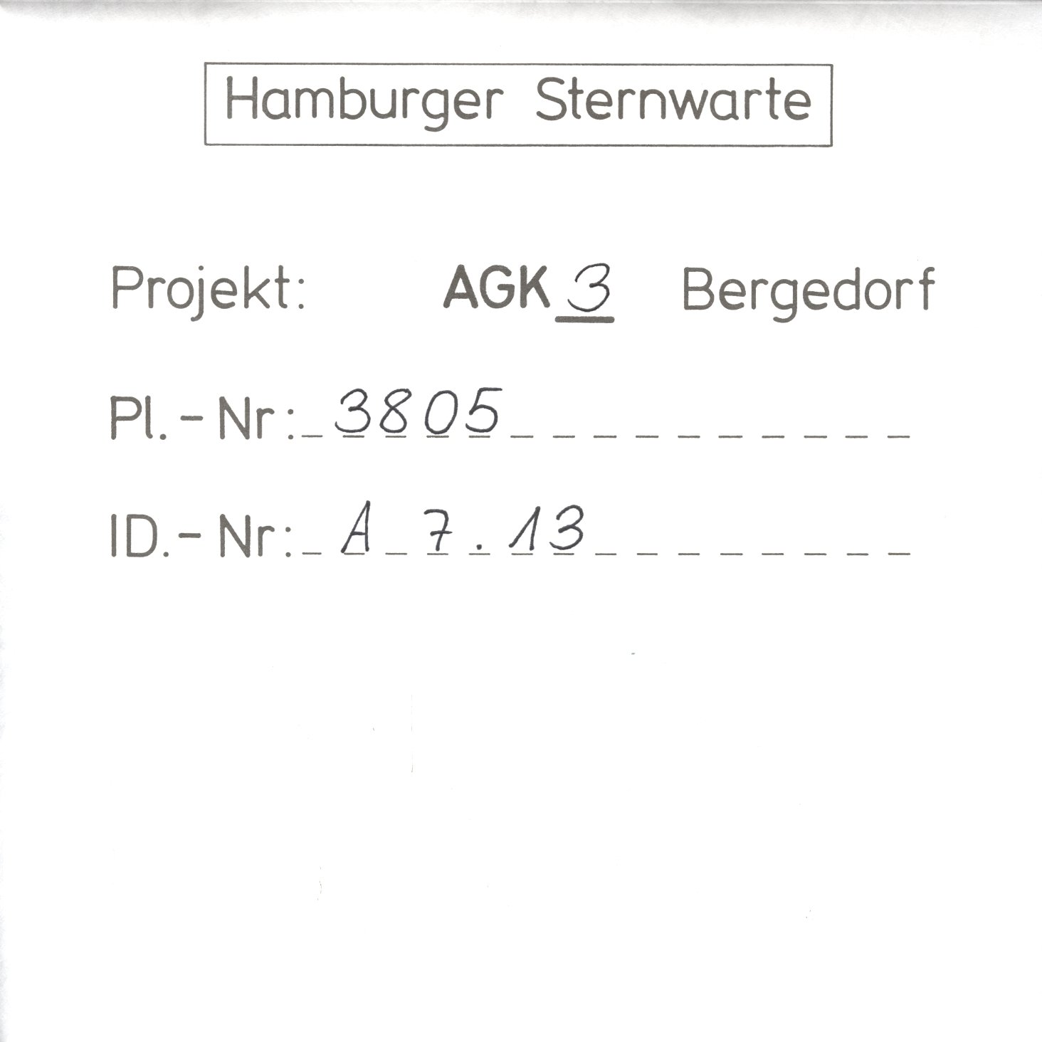 Plattenhuelle AG03805