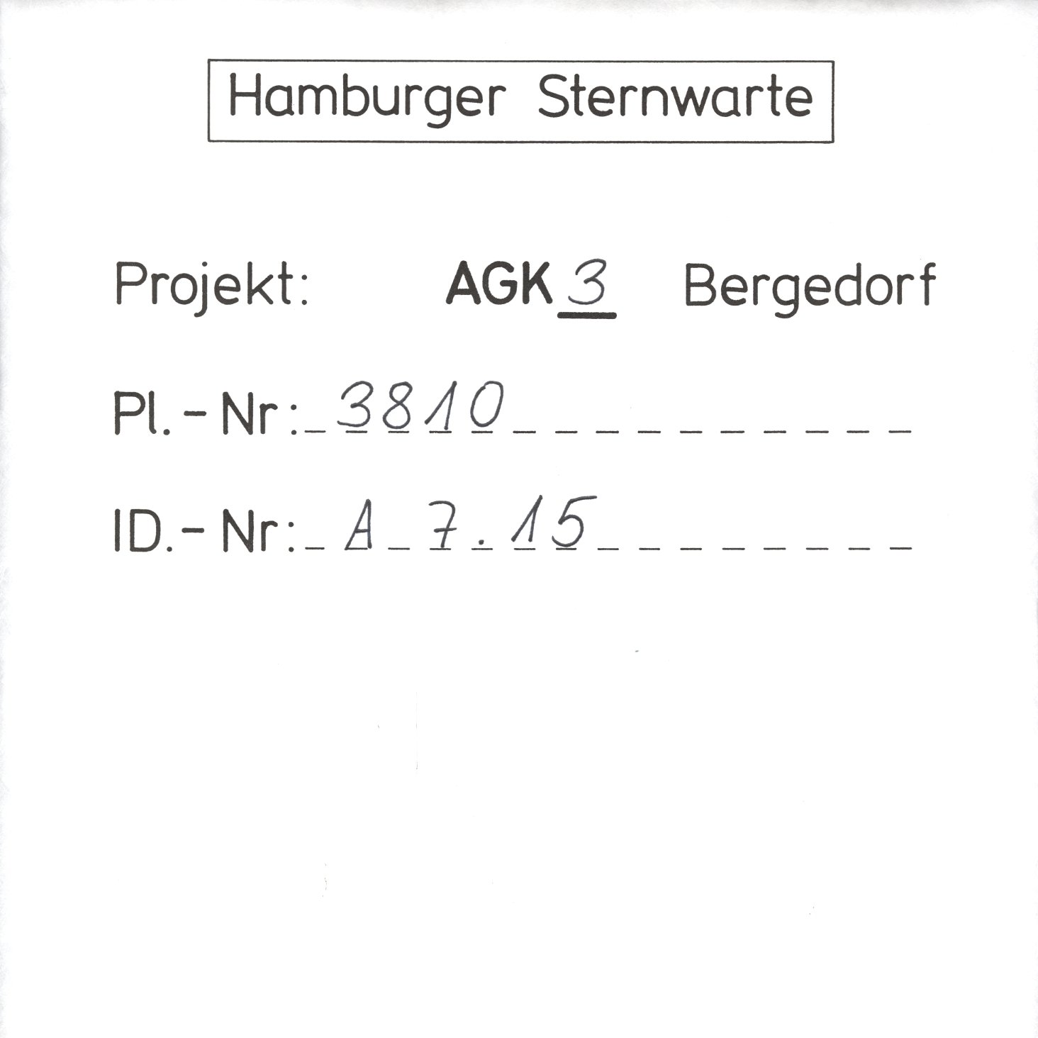 Plattenhuelle AG03810