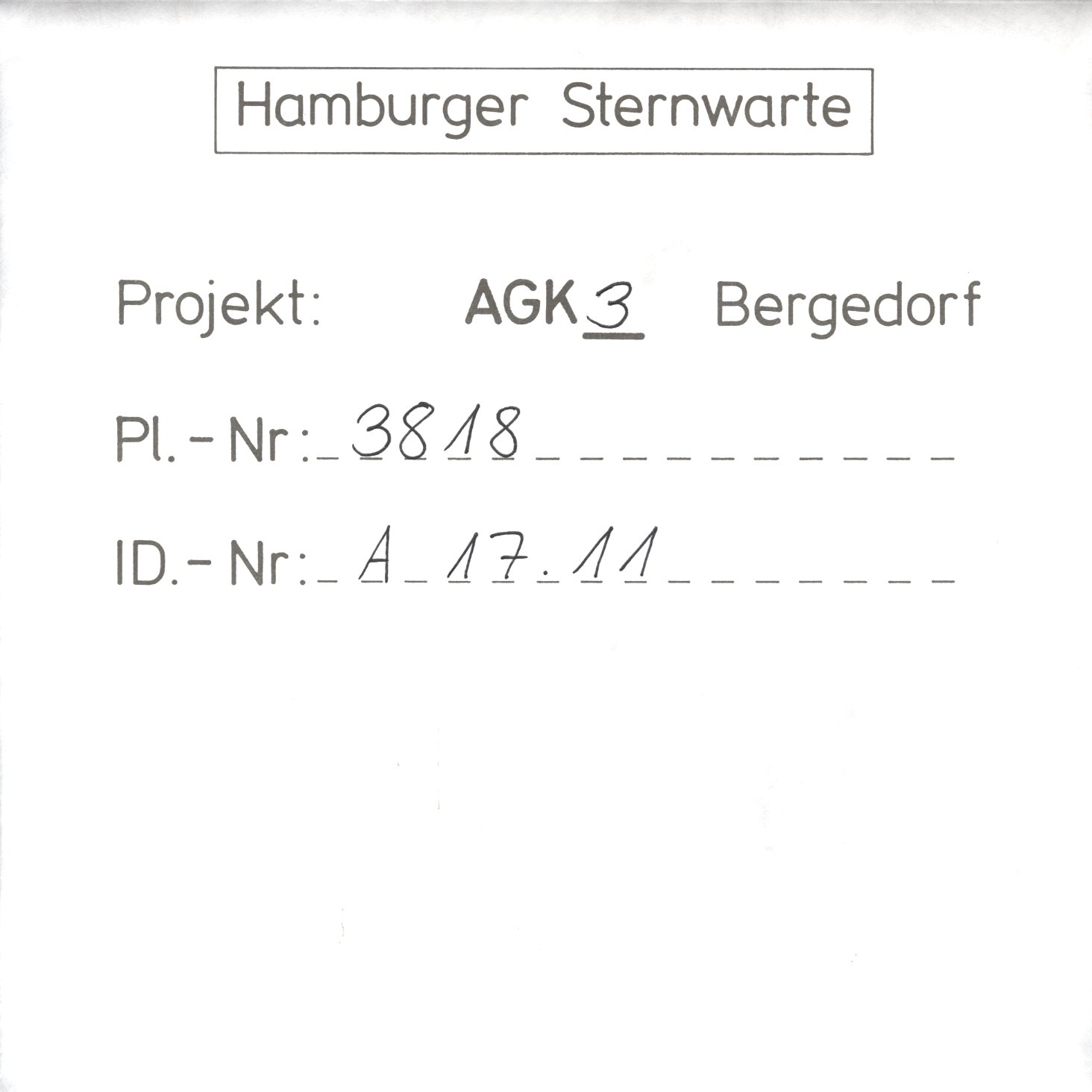 Plattenhuelle AG03818