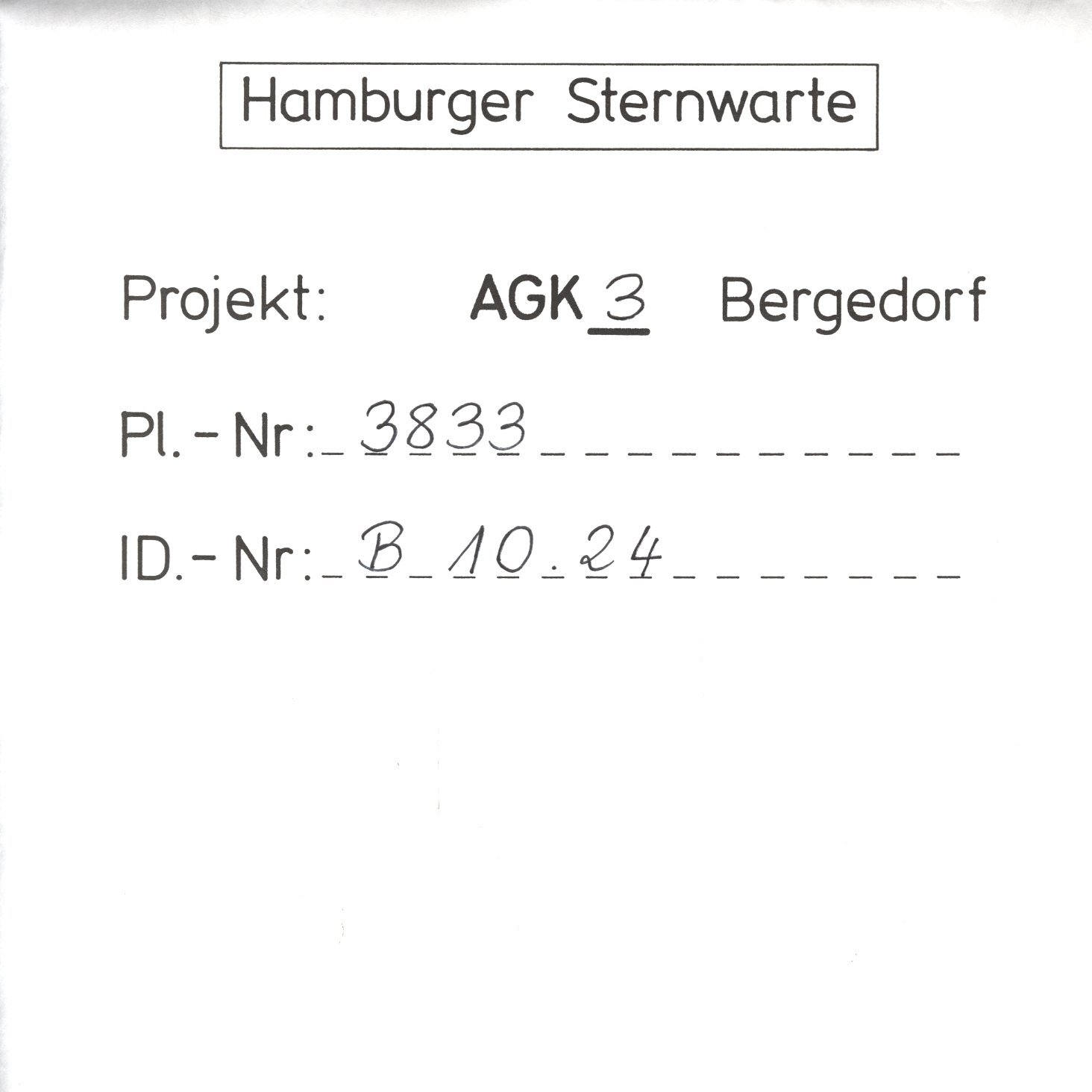 Plattenhuelle AG03833
