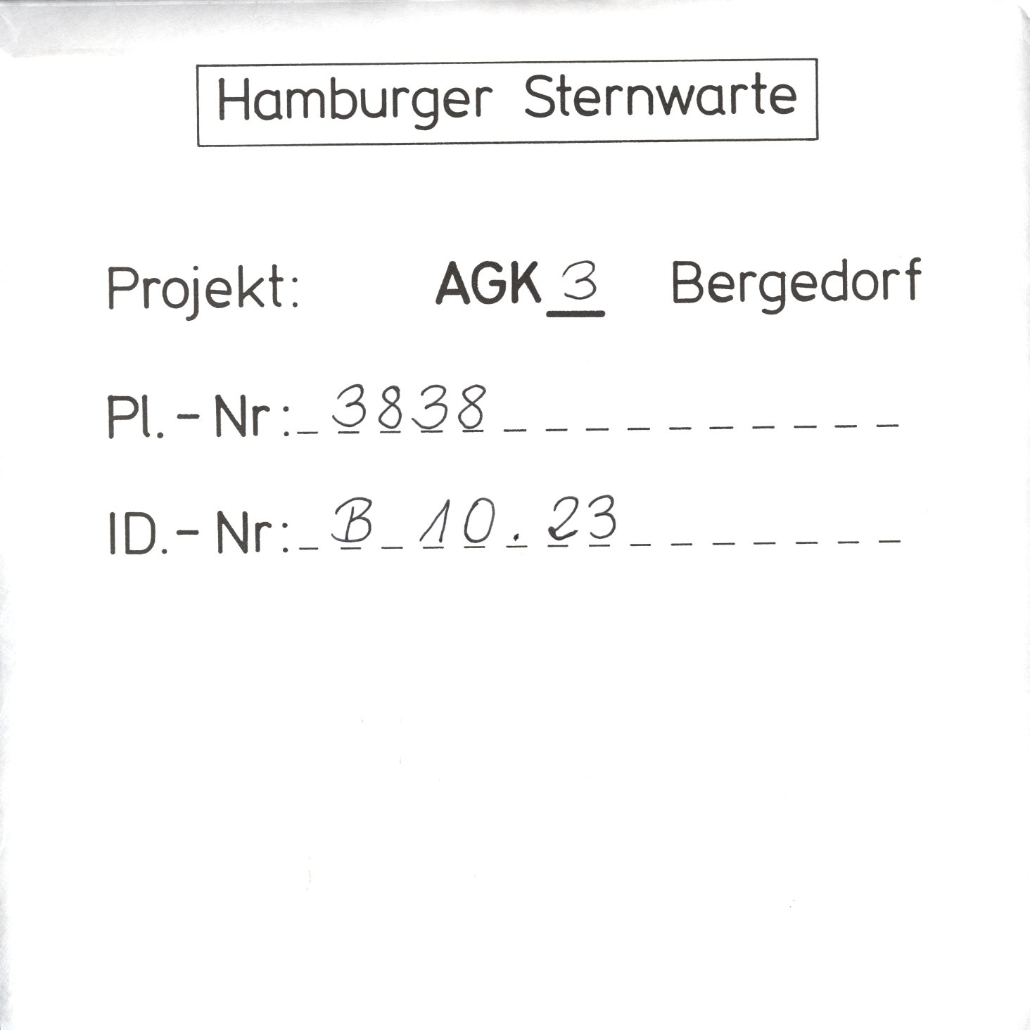 Plattenhuelle AG03838