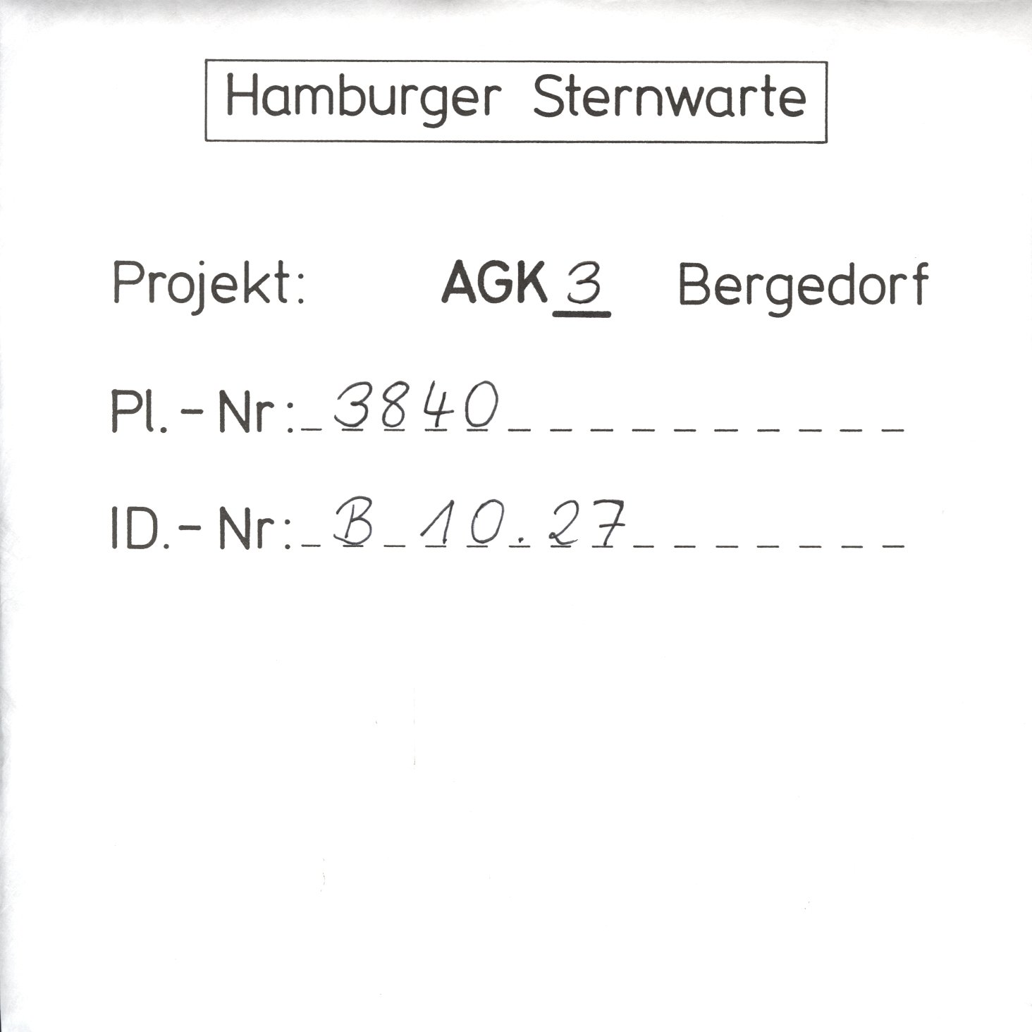 Plattenhuelle AG03840