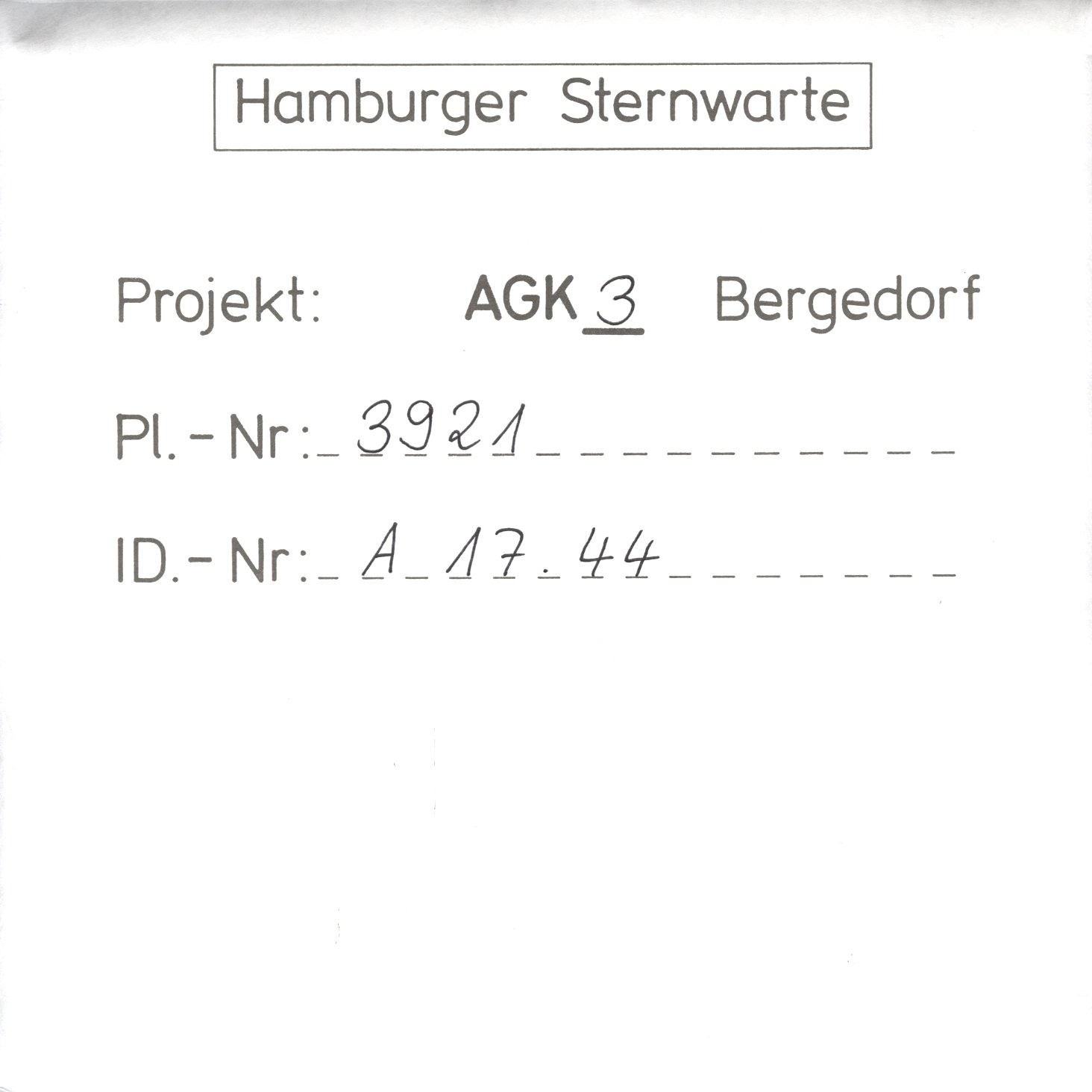 Plattenhuelle AG03921