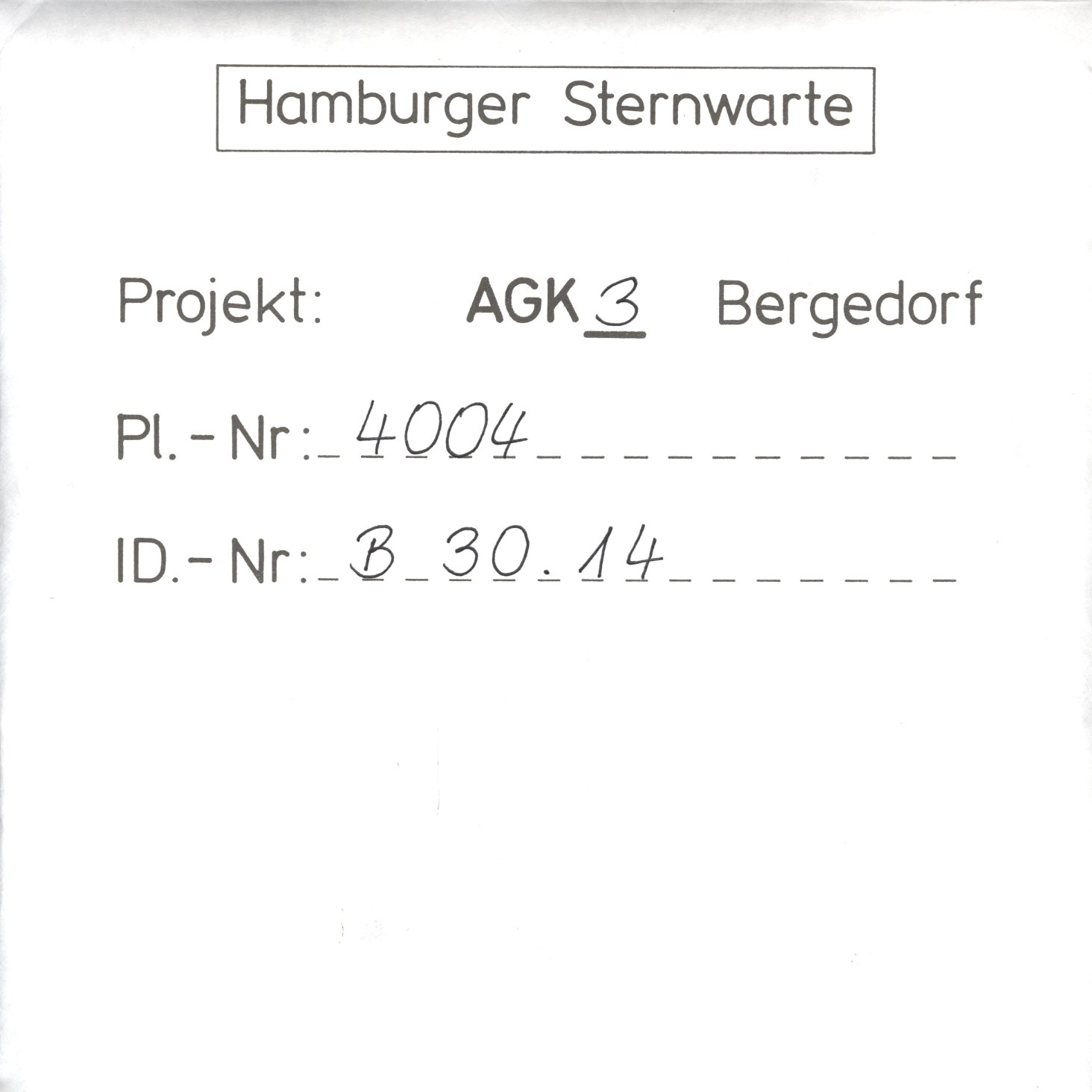 Plattenhuelle AG04004