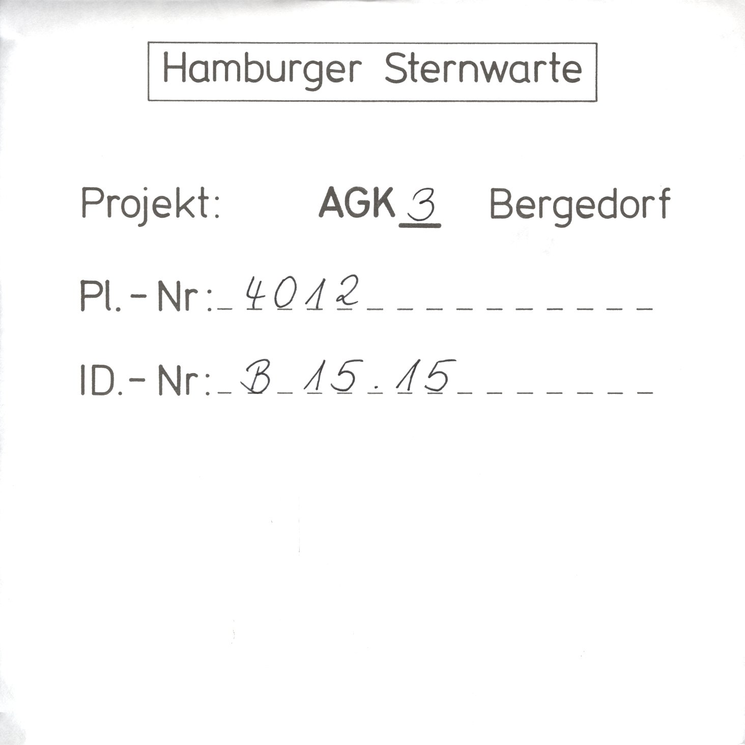 Plattenhuelle AG04012