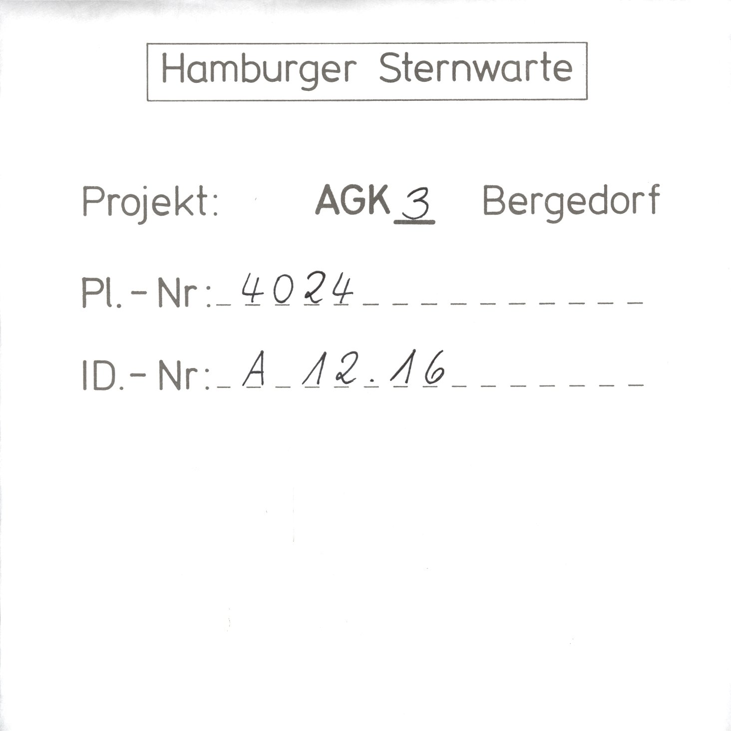 Plattenhuelle AG04024