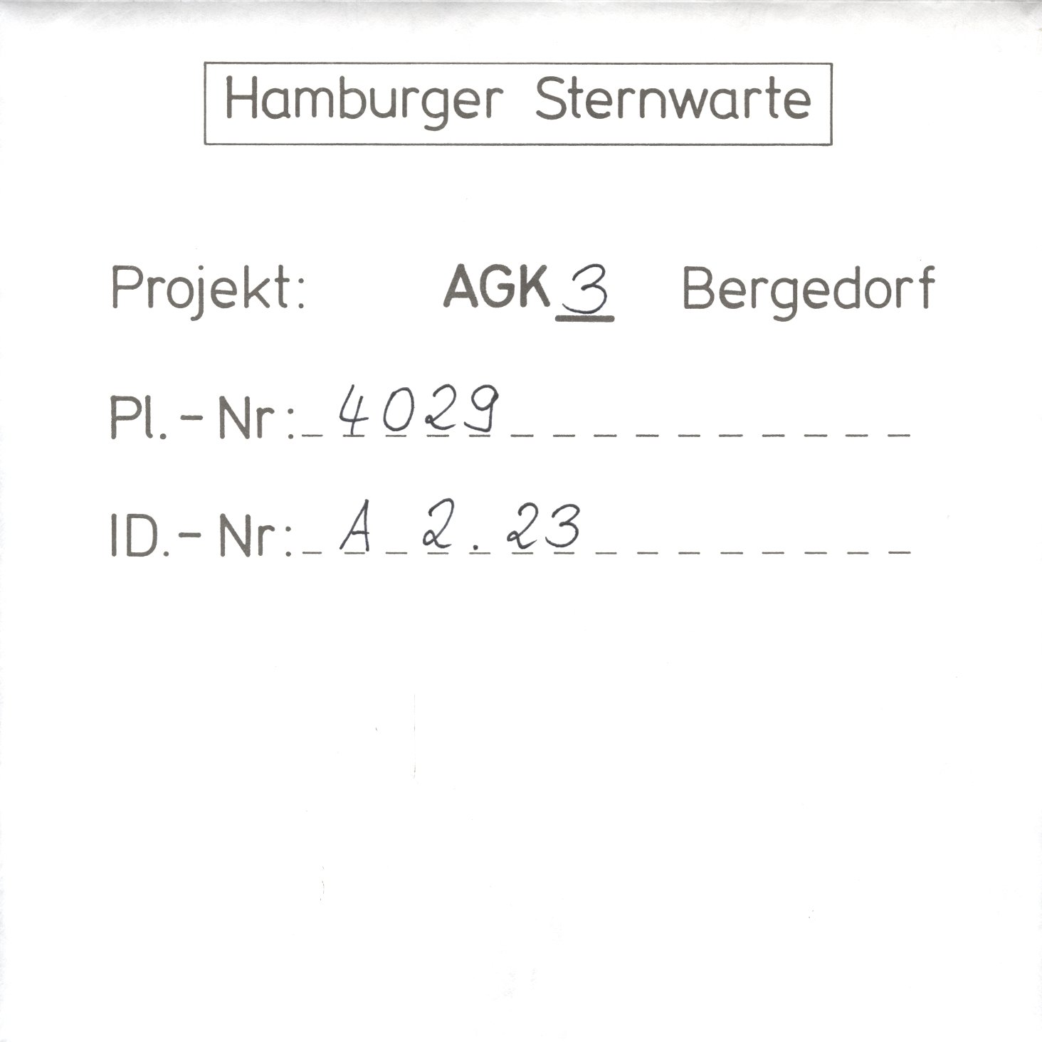 Plattenhuelle AG04029