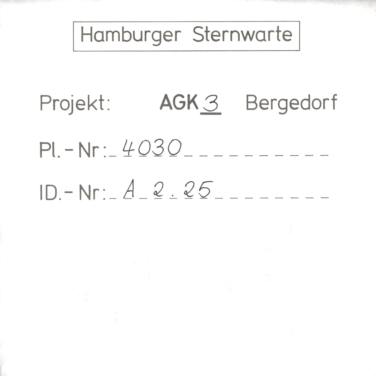 Plattenhuelle AG04030