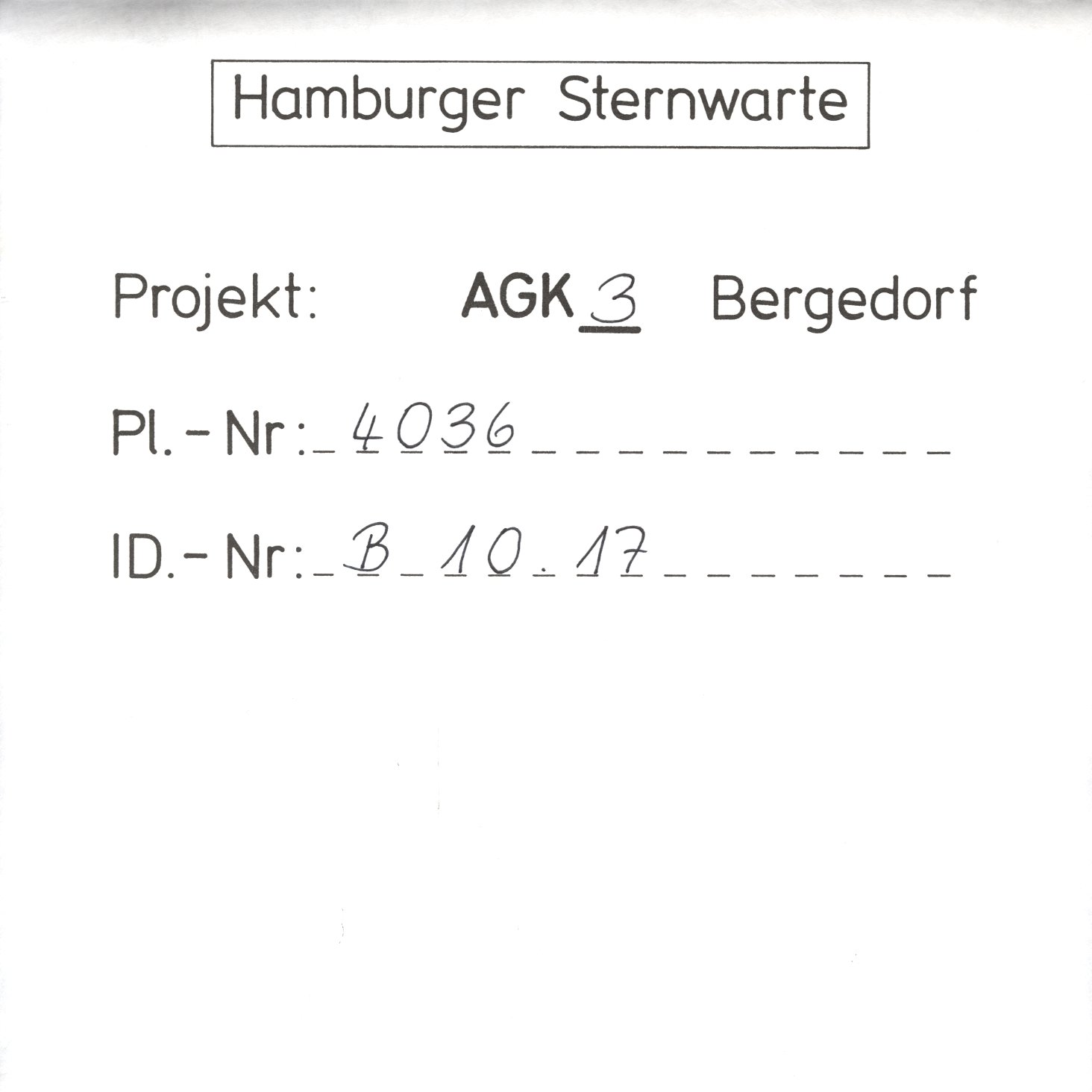 Plattenhuelle AG04036