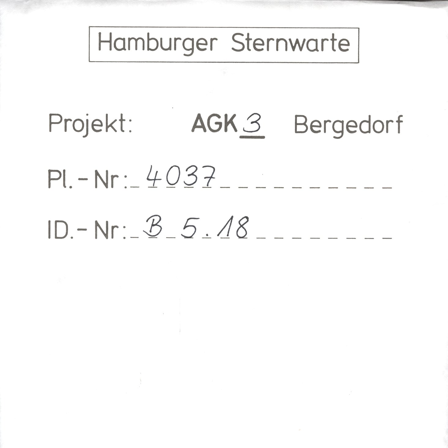 Plattenhuelle AG04037