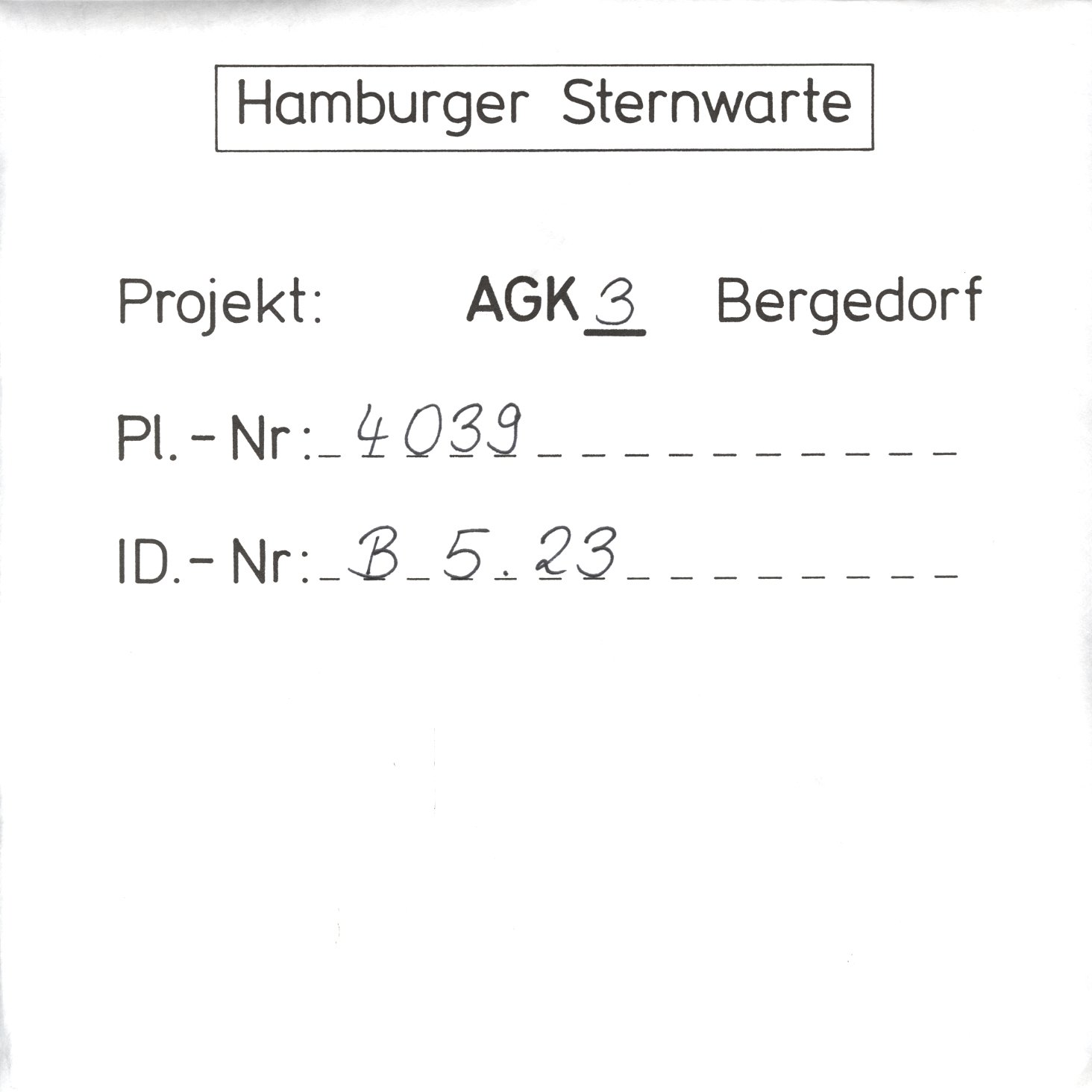 Plattenhuelle AG04039