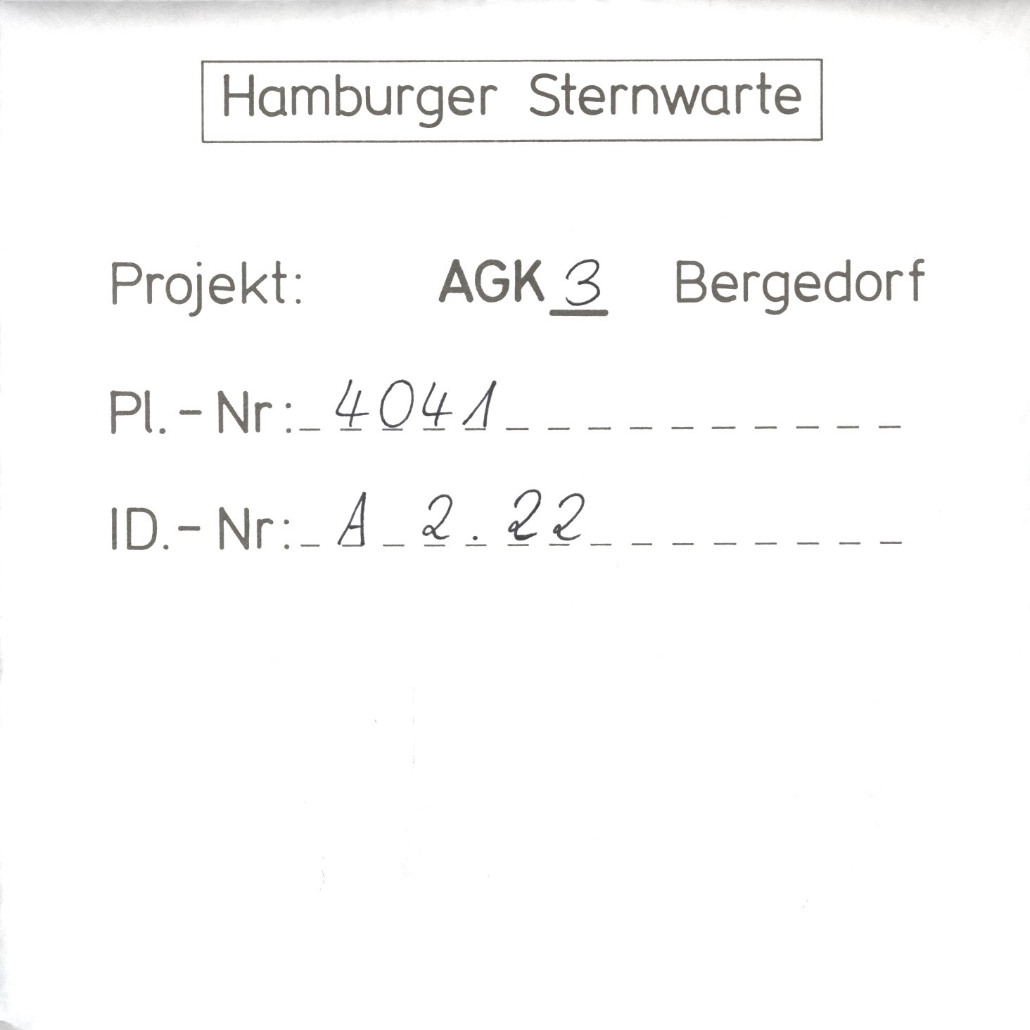 Plattenhuelle AG04041