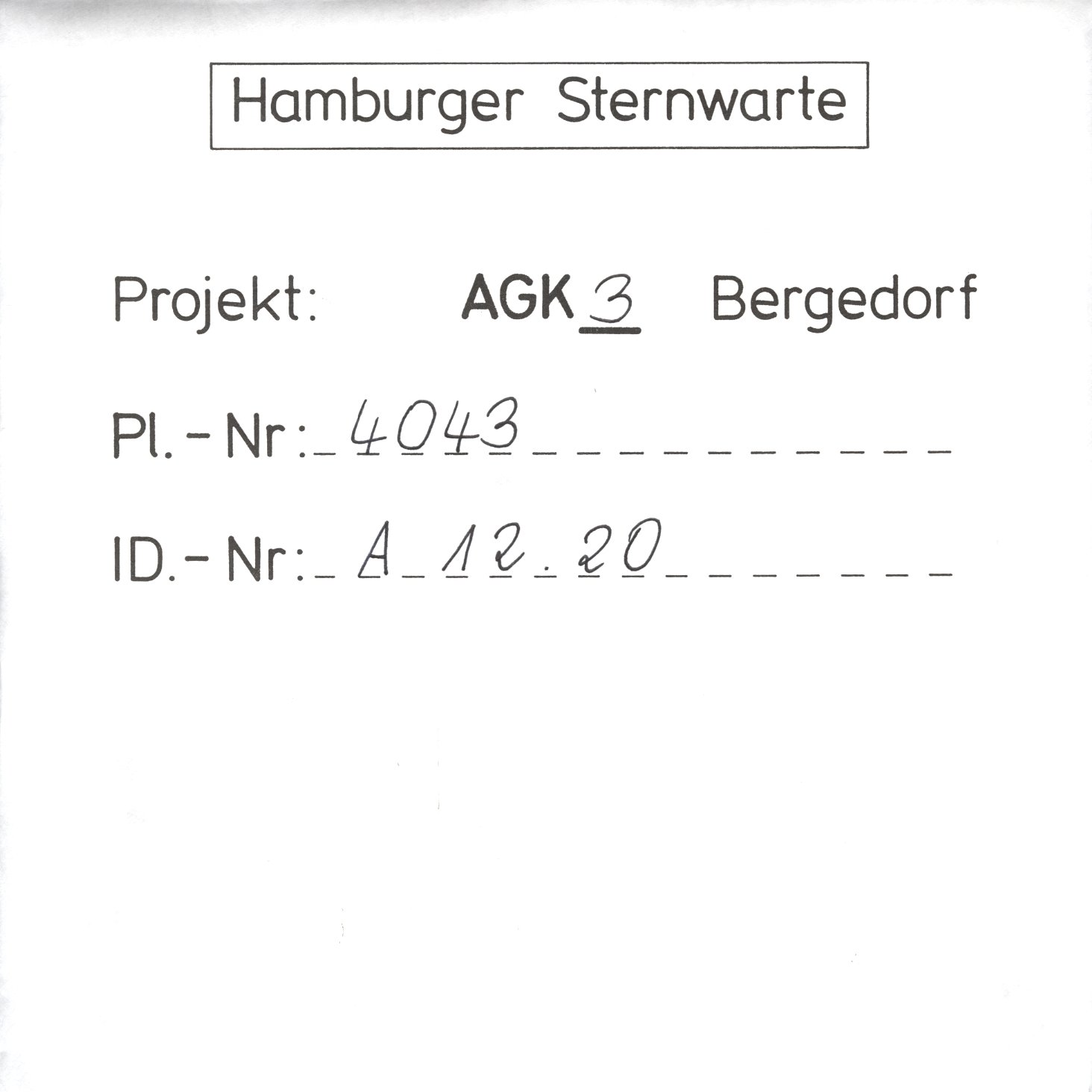Plattenhuelle AG04043