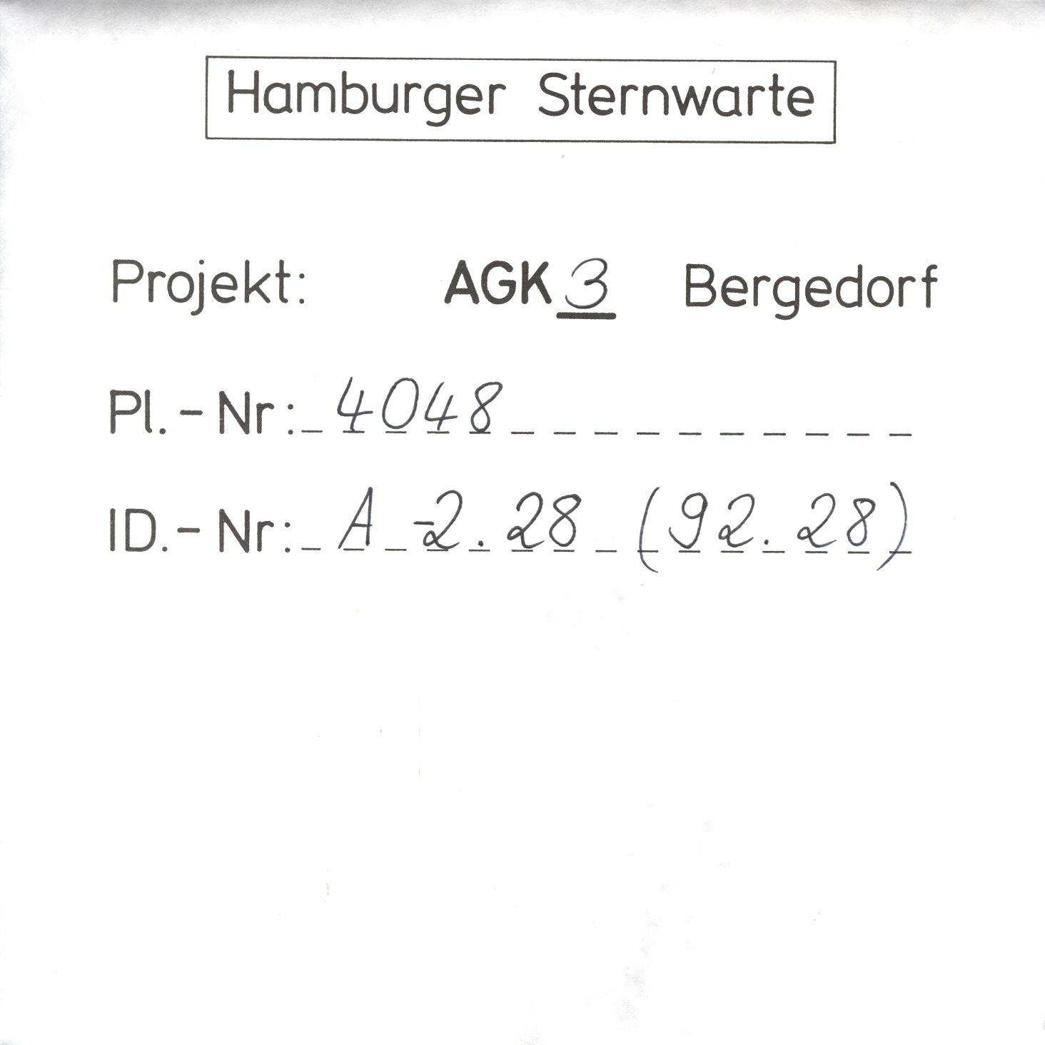 Plattenhuelle AG04048