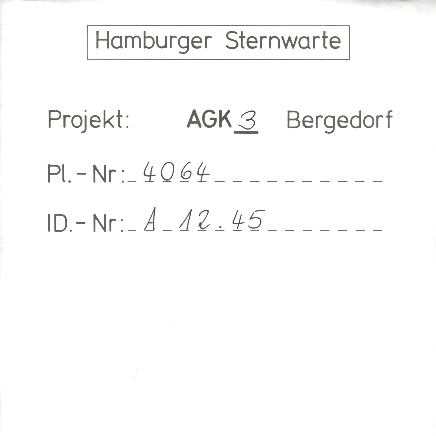 Plattenhuelle AG04064