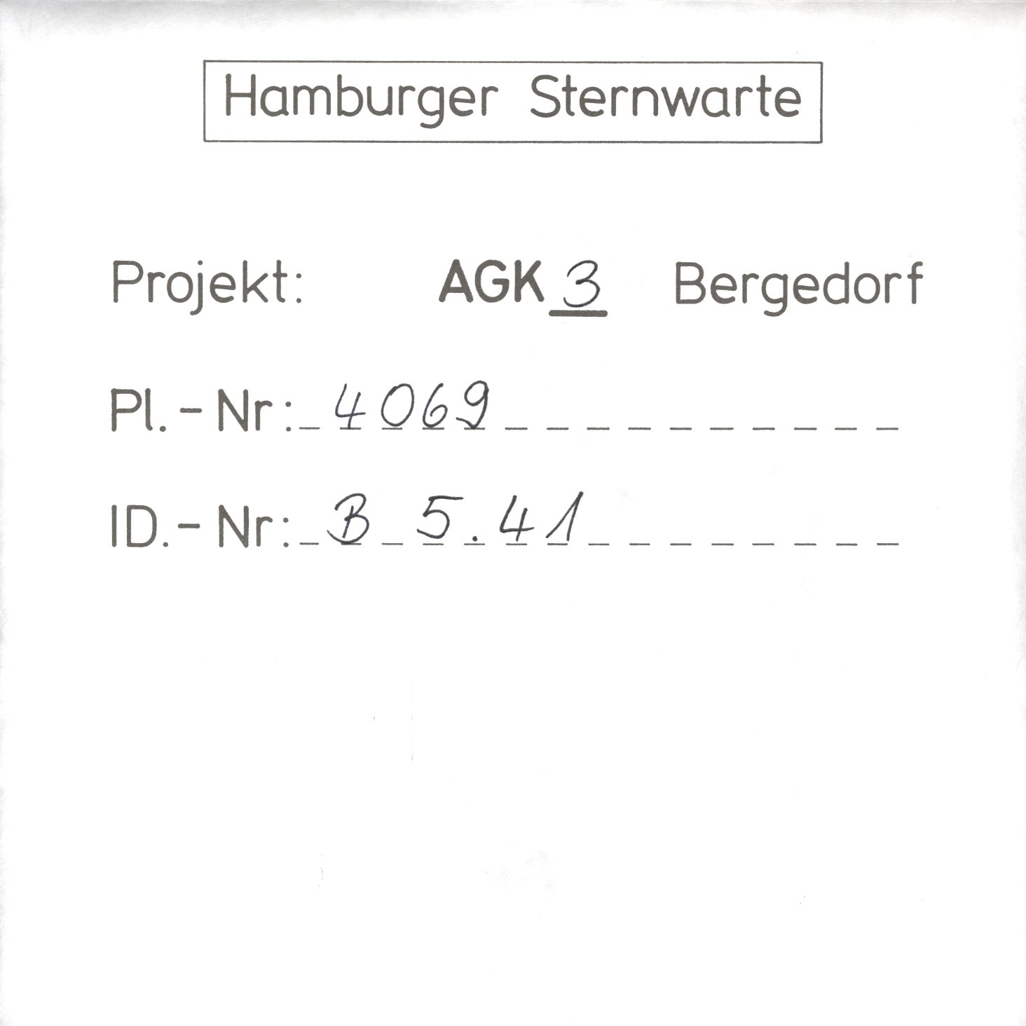 Plattenhuelle AG04069
