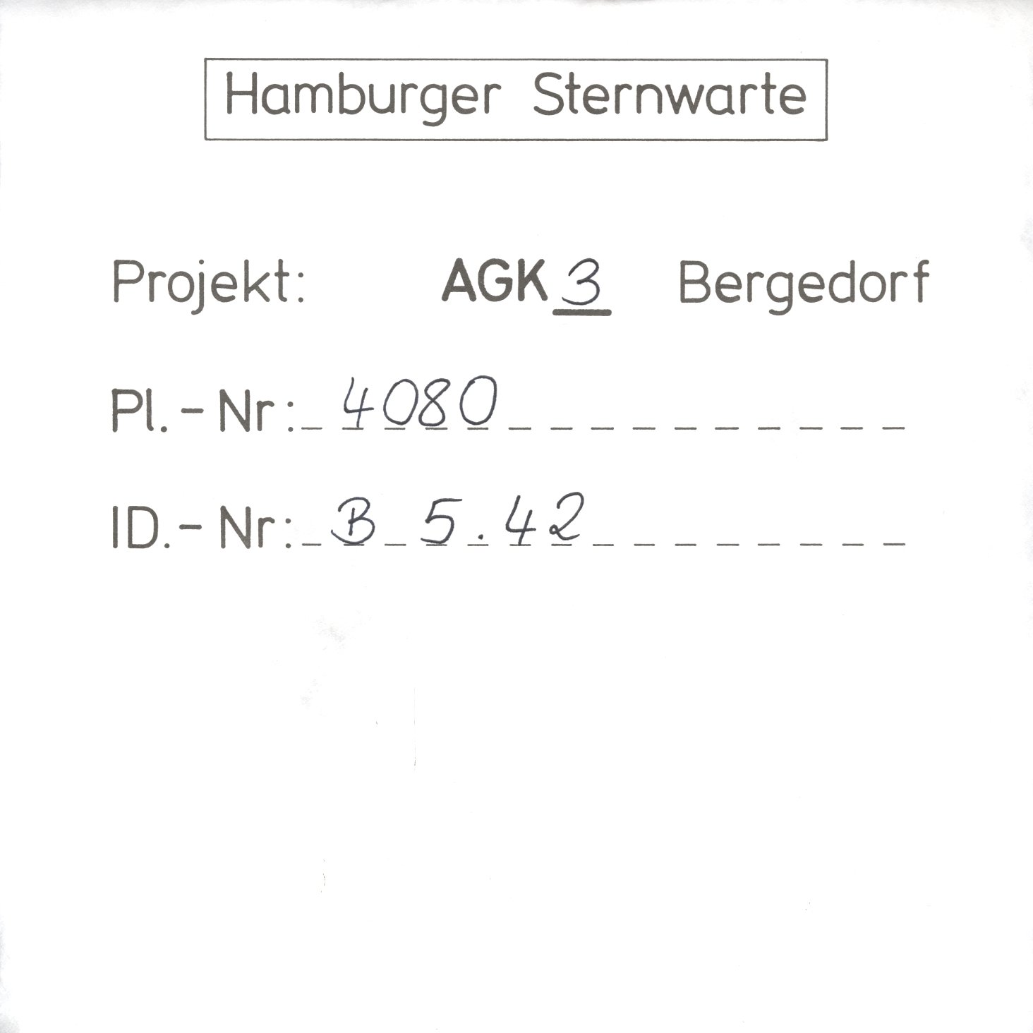 Plattenhuelle AG04080