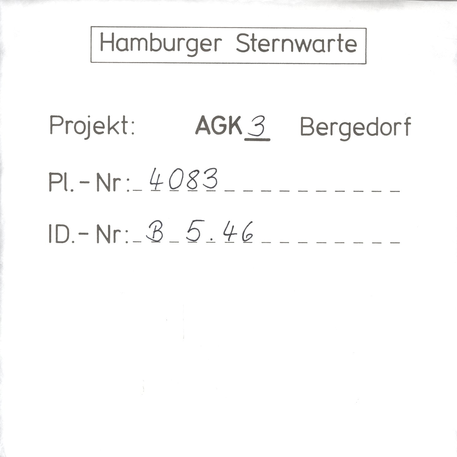 Plattenhuelle AG04083