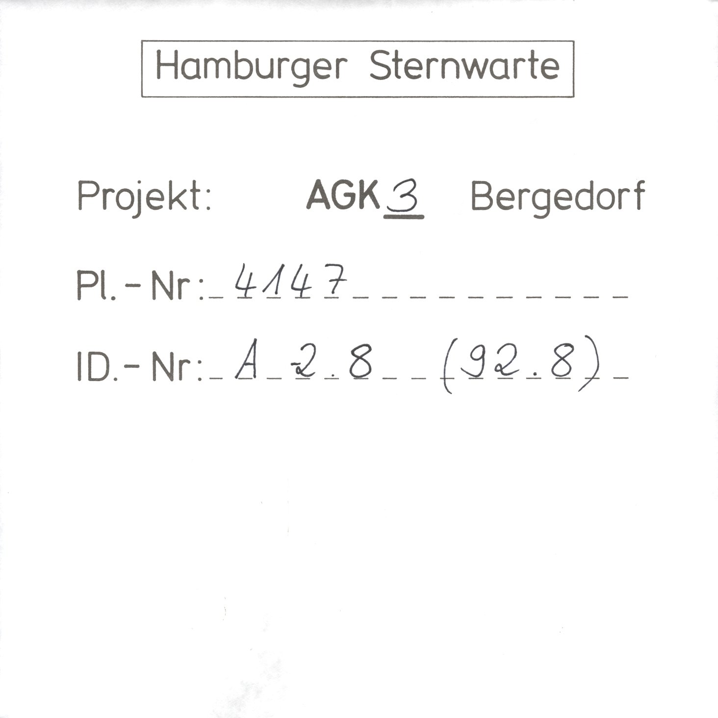 Plattenhuelle AG04147