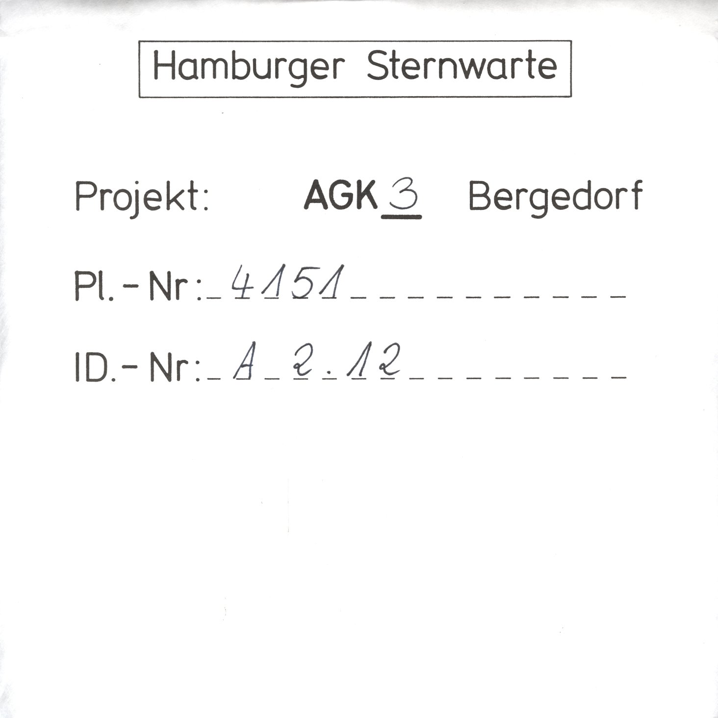 Plattenhuelle AG04151