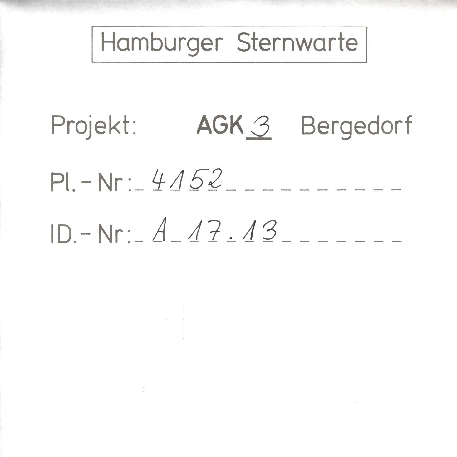 Plattenhuelle AG04152