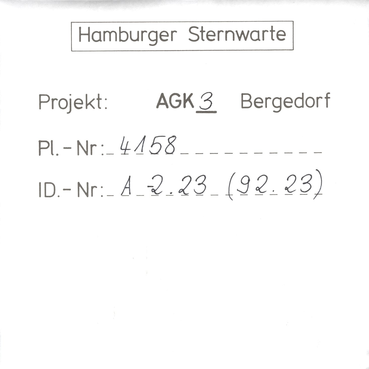 Plattenhuelle AG04158
