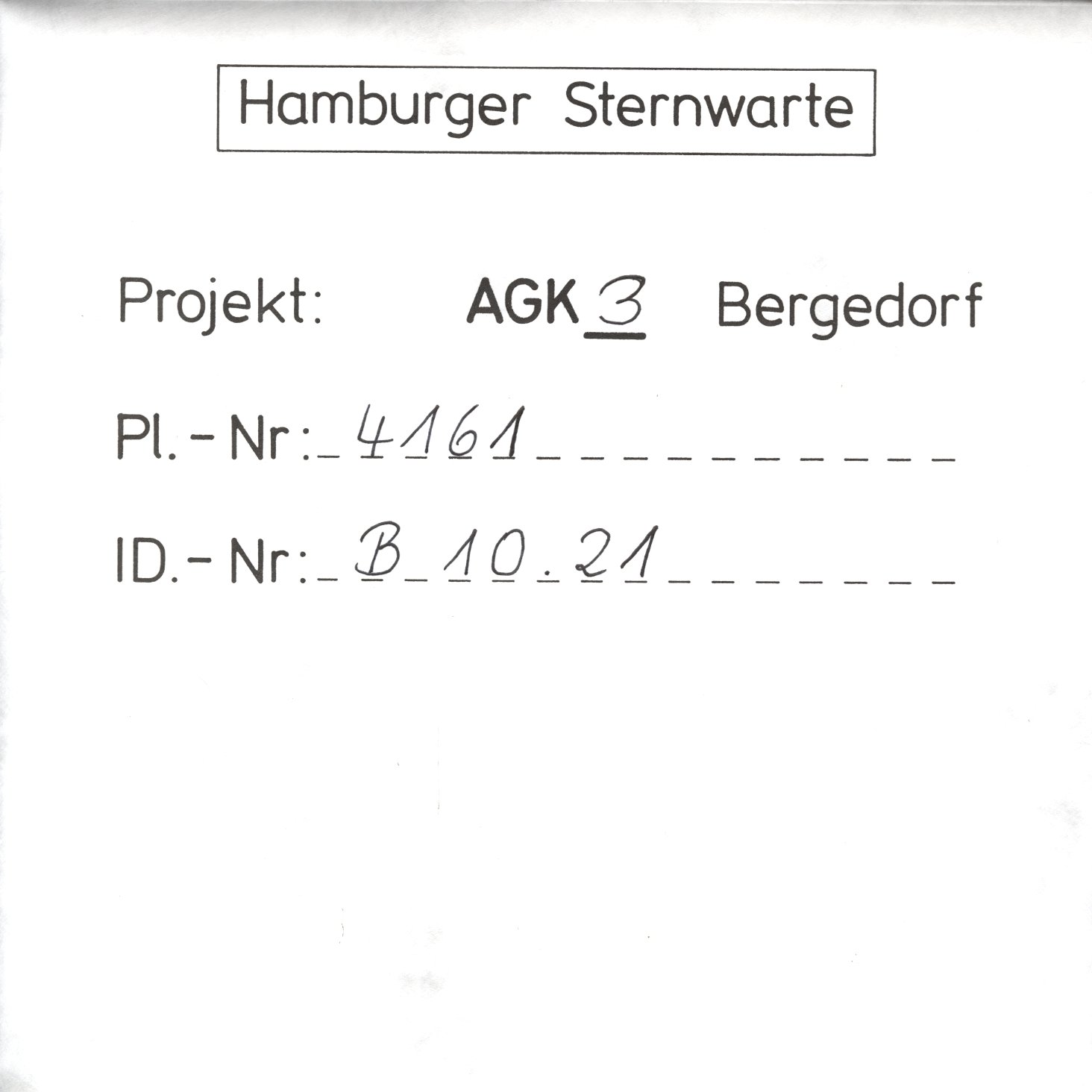 Plattenhuelle AG04161