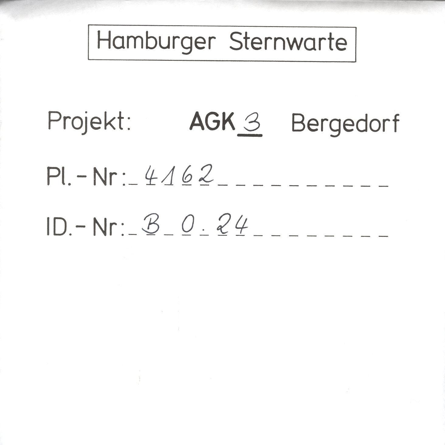 Plattenhuelle AG04162
