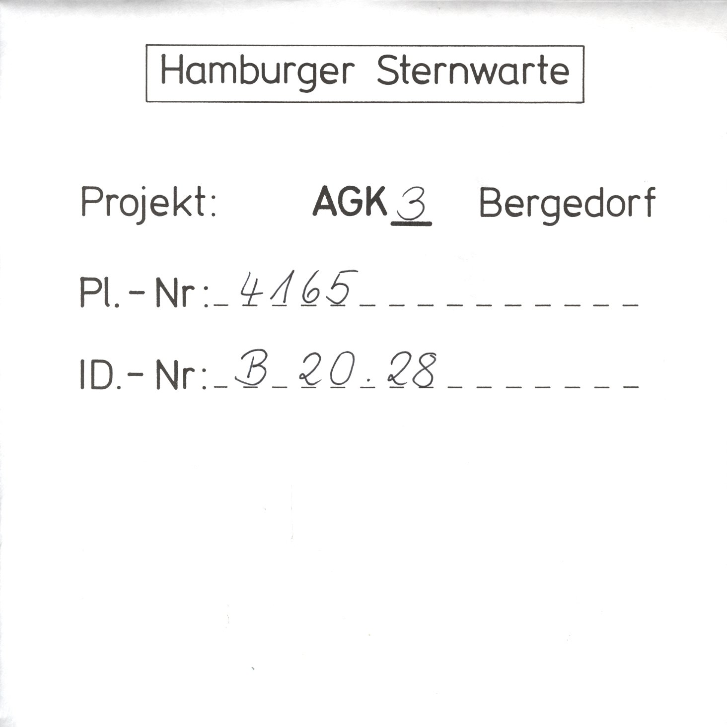 Plattenhuelle AG04165