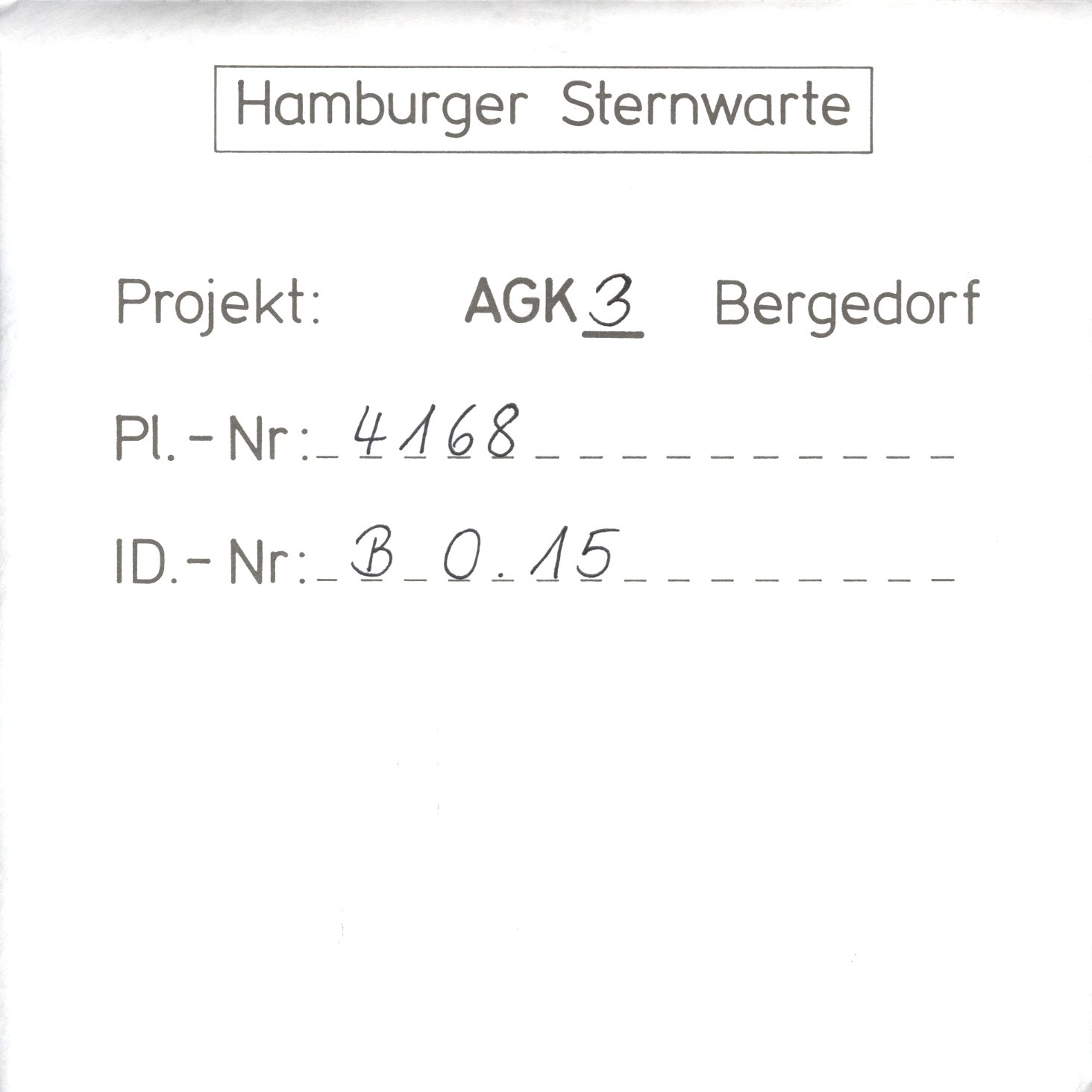 Plattenhuelle AG04168