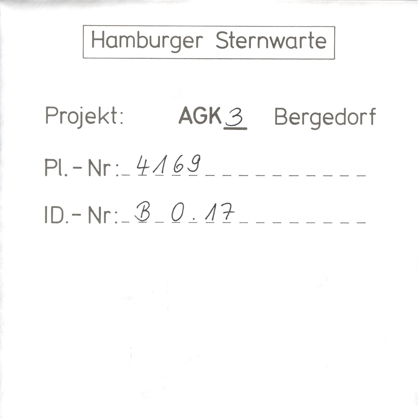 Plattenhuelle AG04169