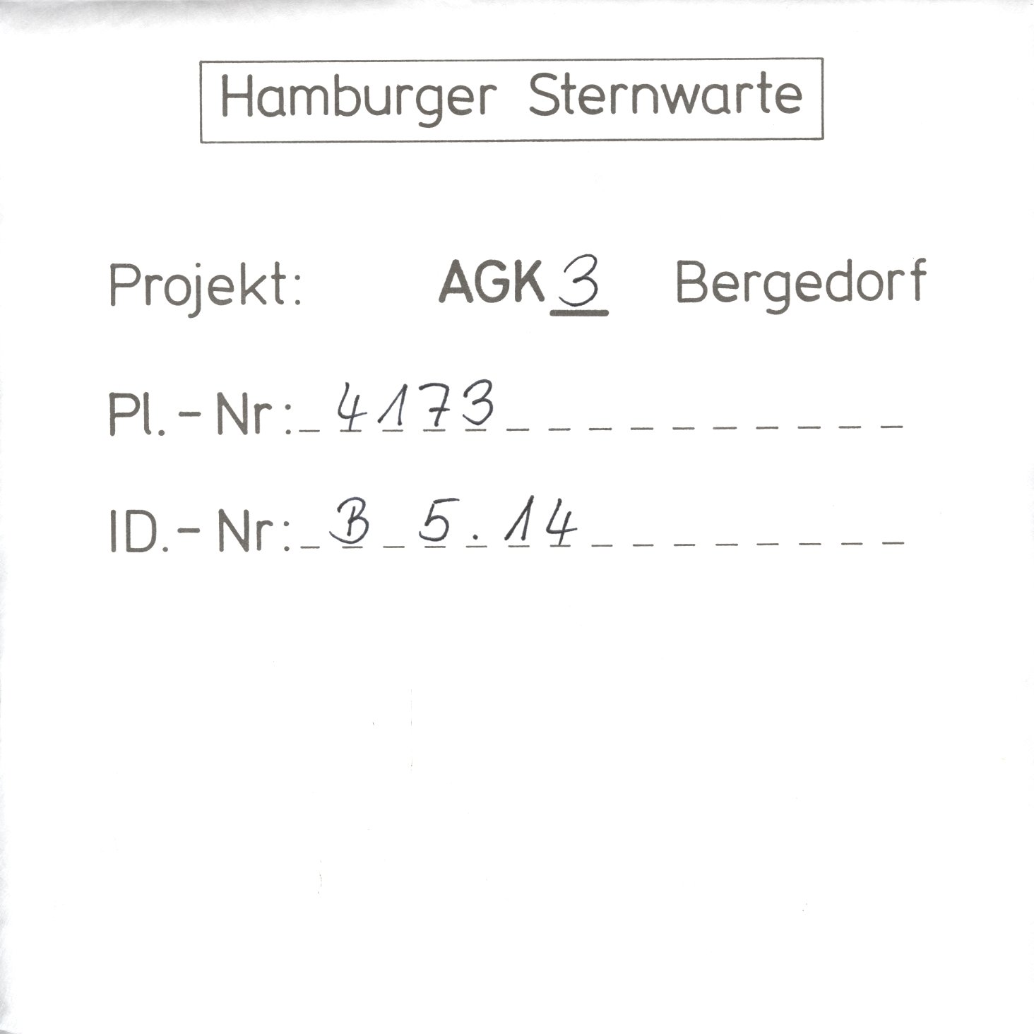 Plattenhuelle AG04173