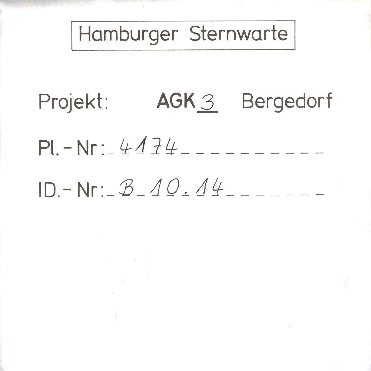 Plattenhuelle AG04174