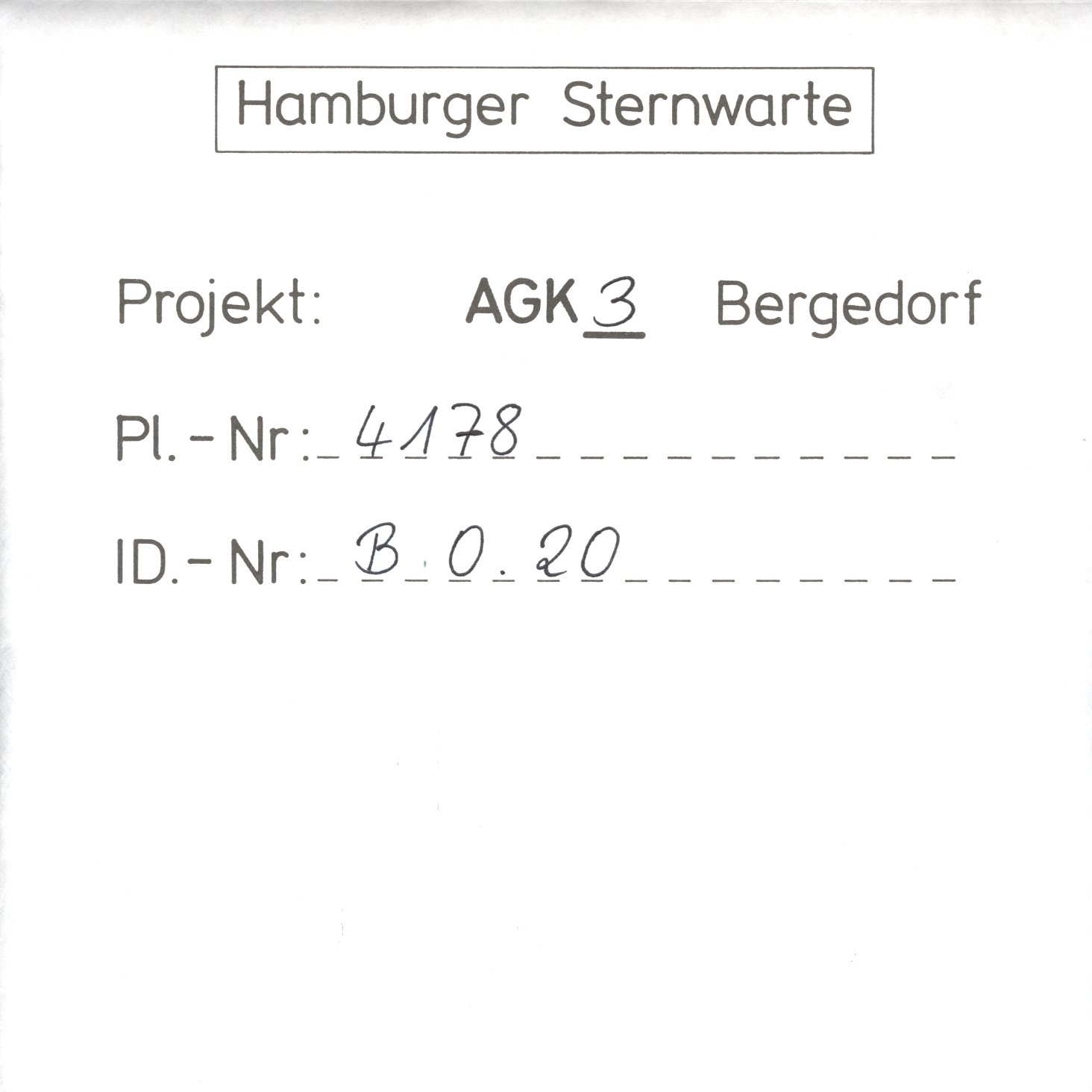 Plattenhuelle AG04178