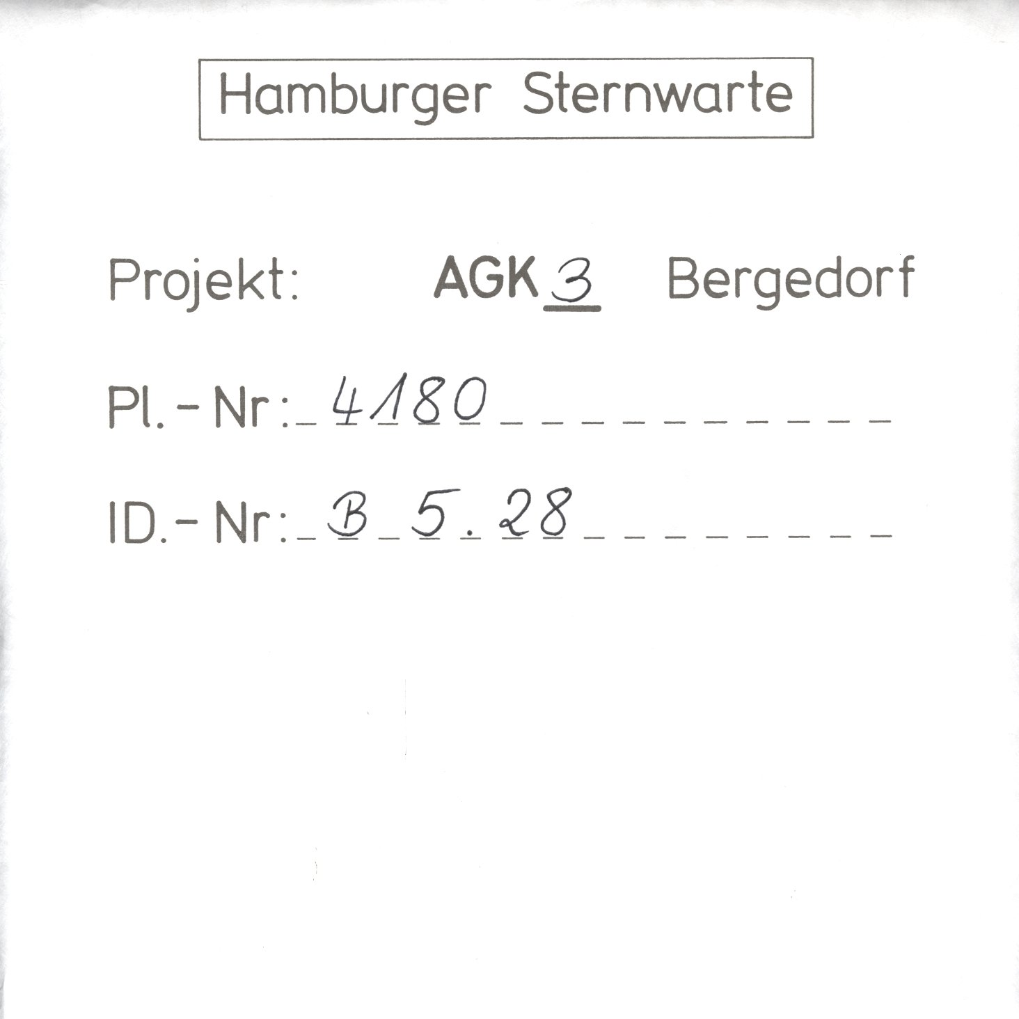 Plattenhuelle AG04180