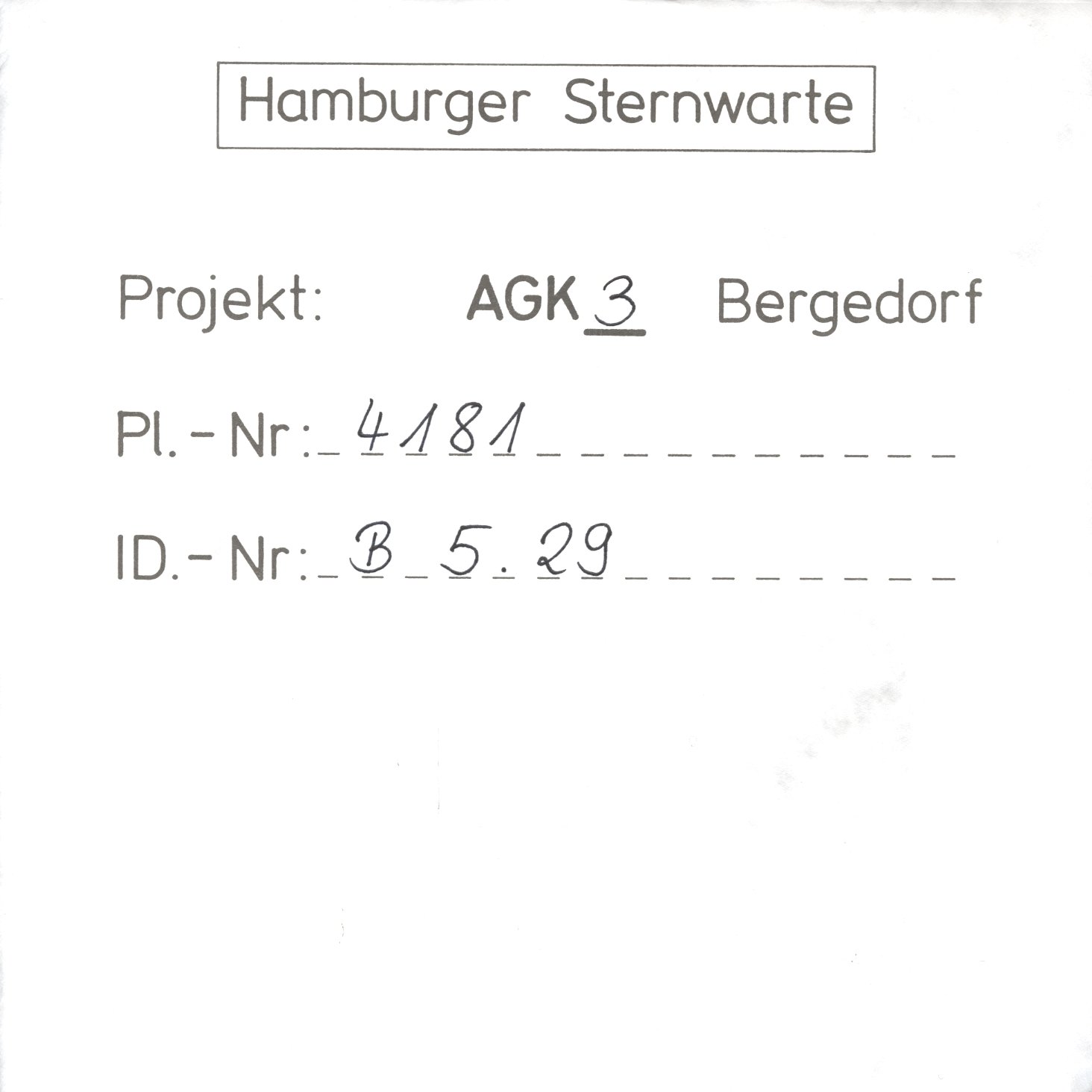 Plattenhuelle AG04181