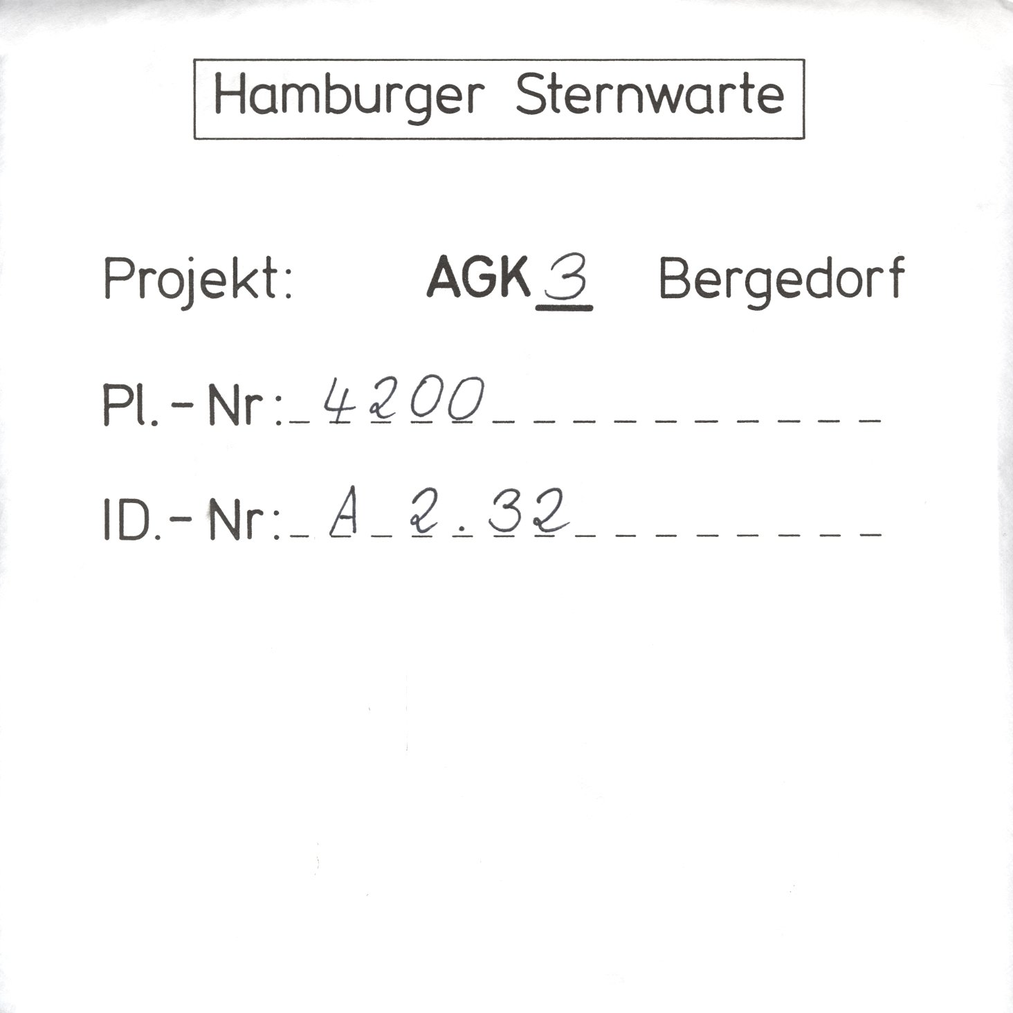 Plattenhuelle AG04200