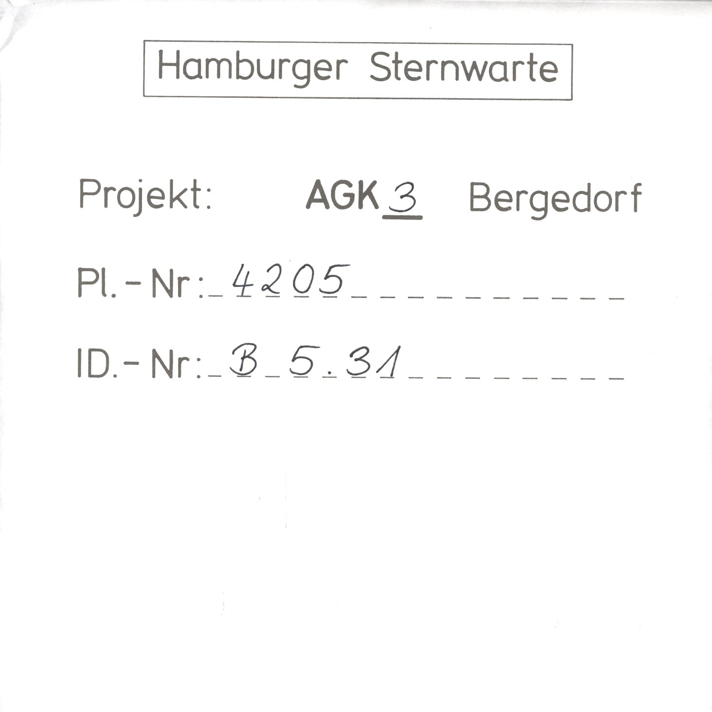 Plattenhuelle AG04205