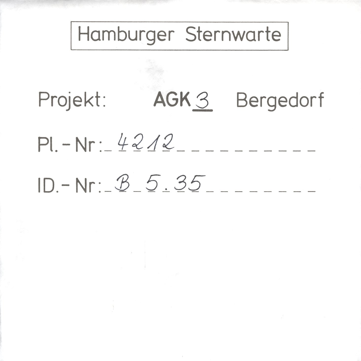 Plattenhuelle AG04212