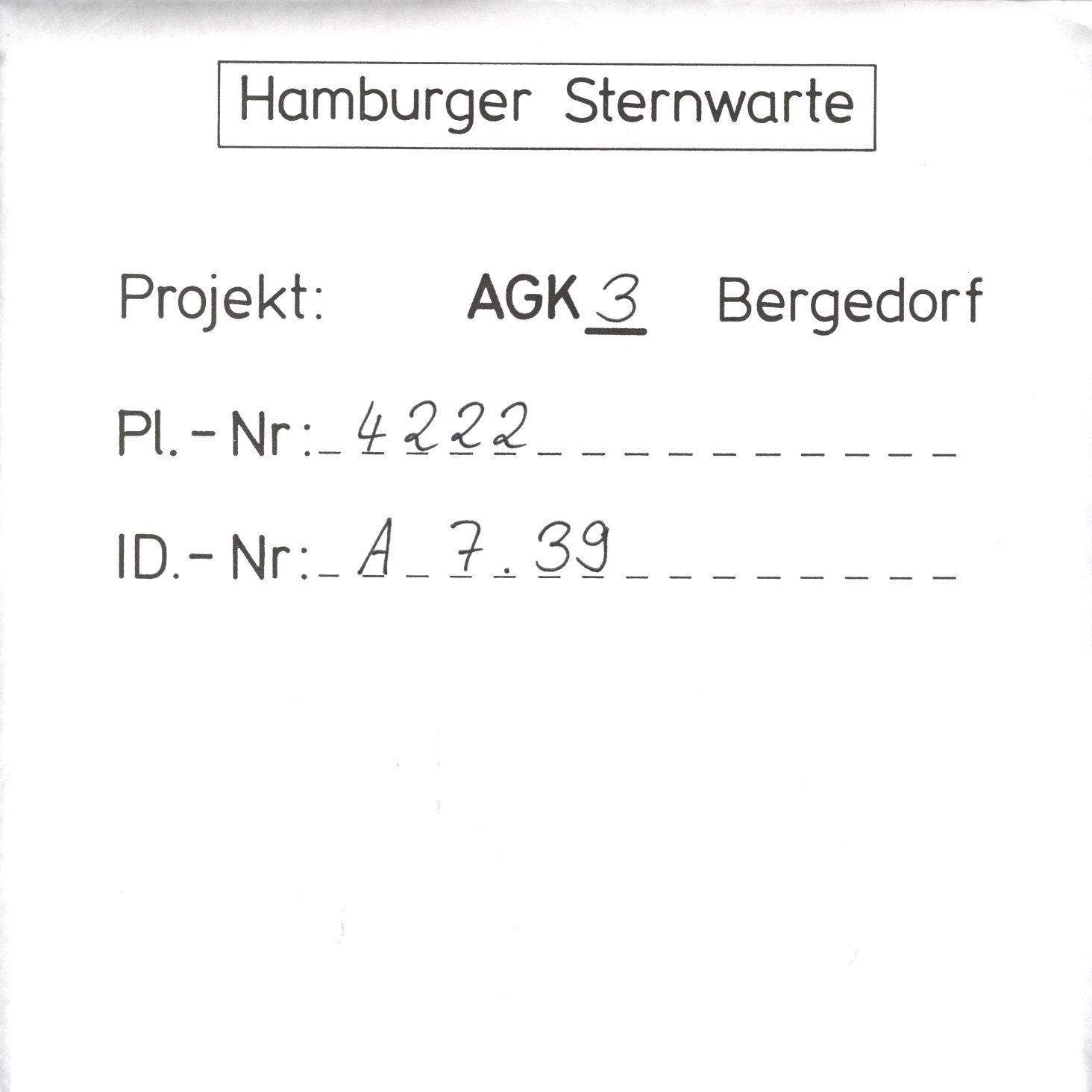 Plattenhuelle AG04222