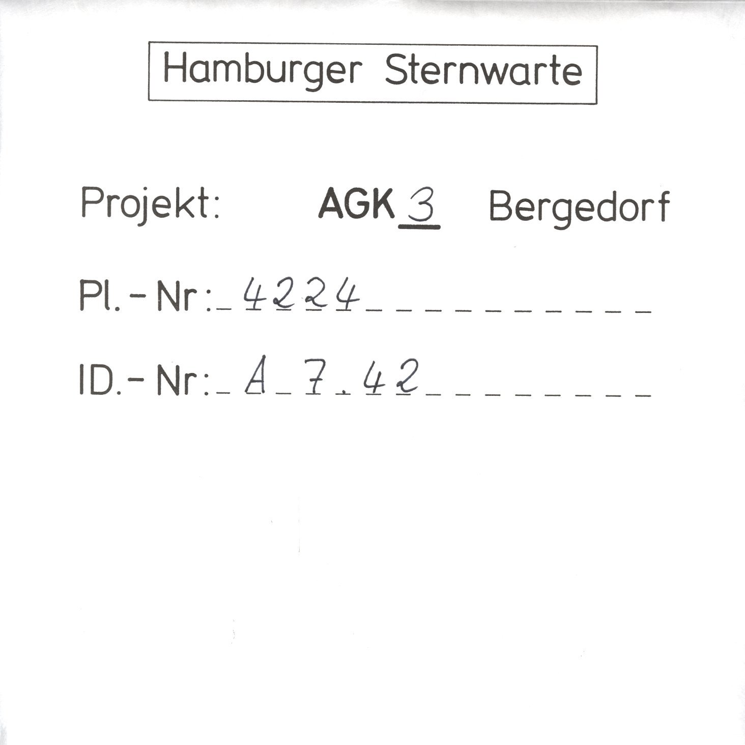 Plattenhuelle AG04224