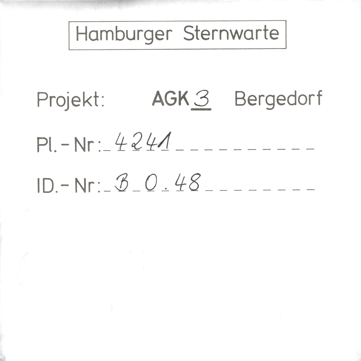 Plattenhuelle AG04241