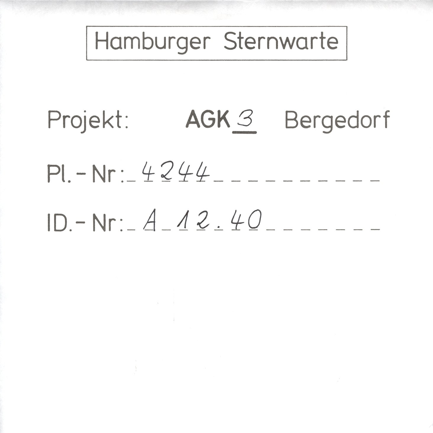 Plattenhuelle AG04244