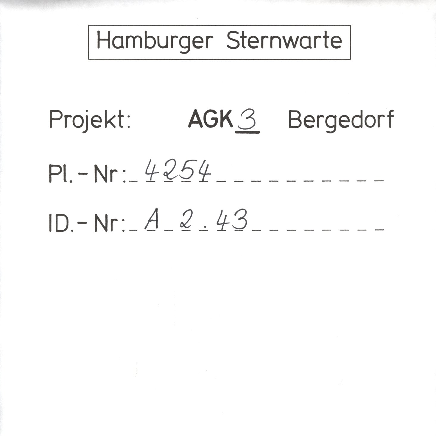 Plattenhuelle AG04254