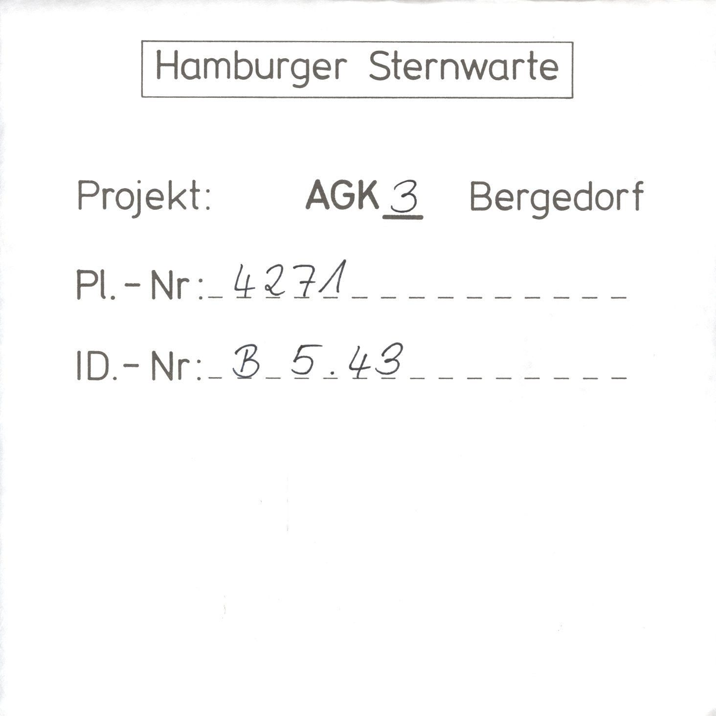 Plattenhuelle AG04271