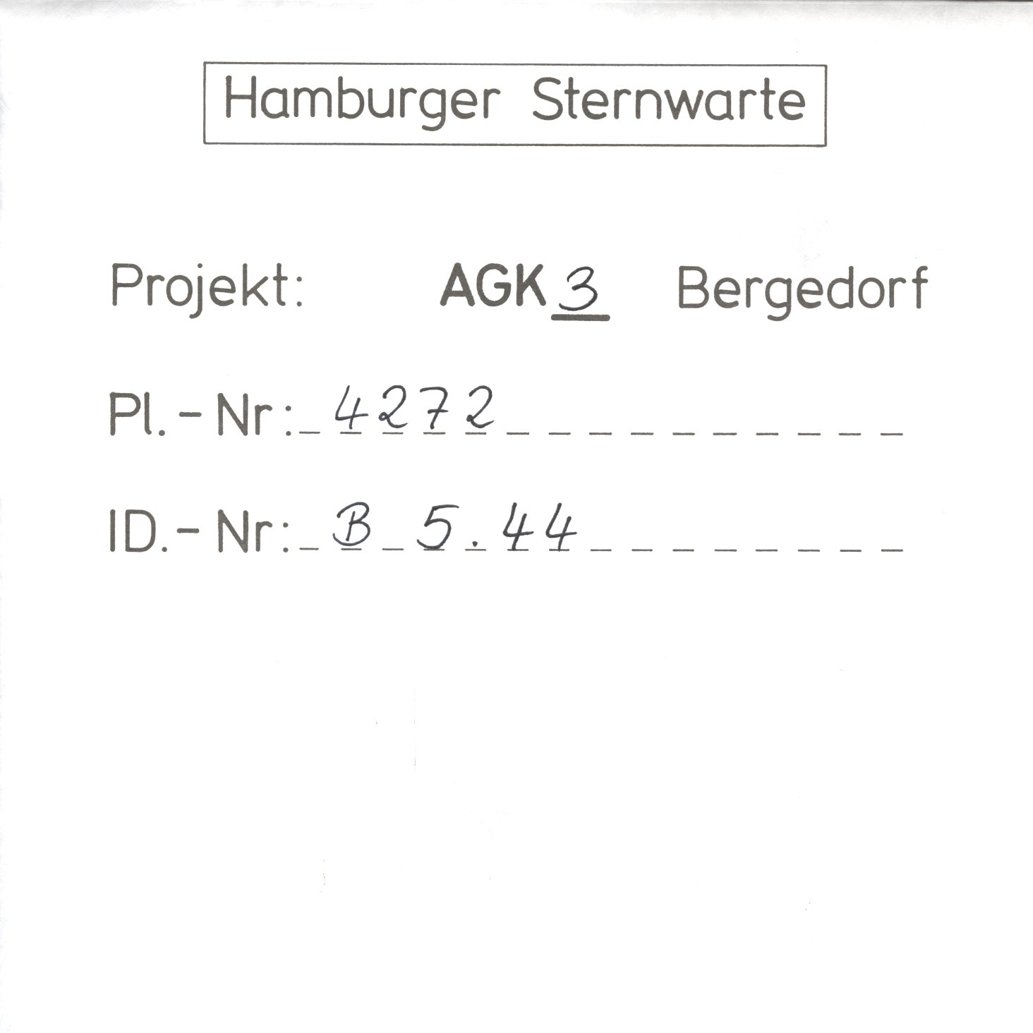 Plattenhuelle AG04272