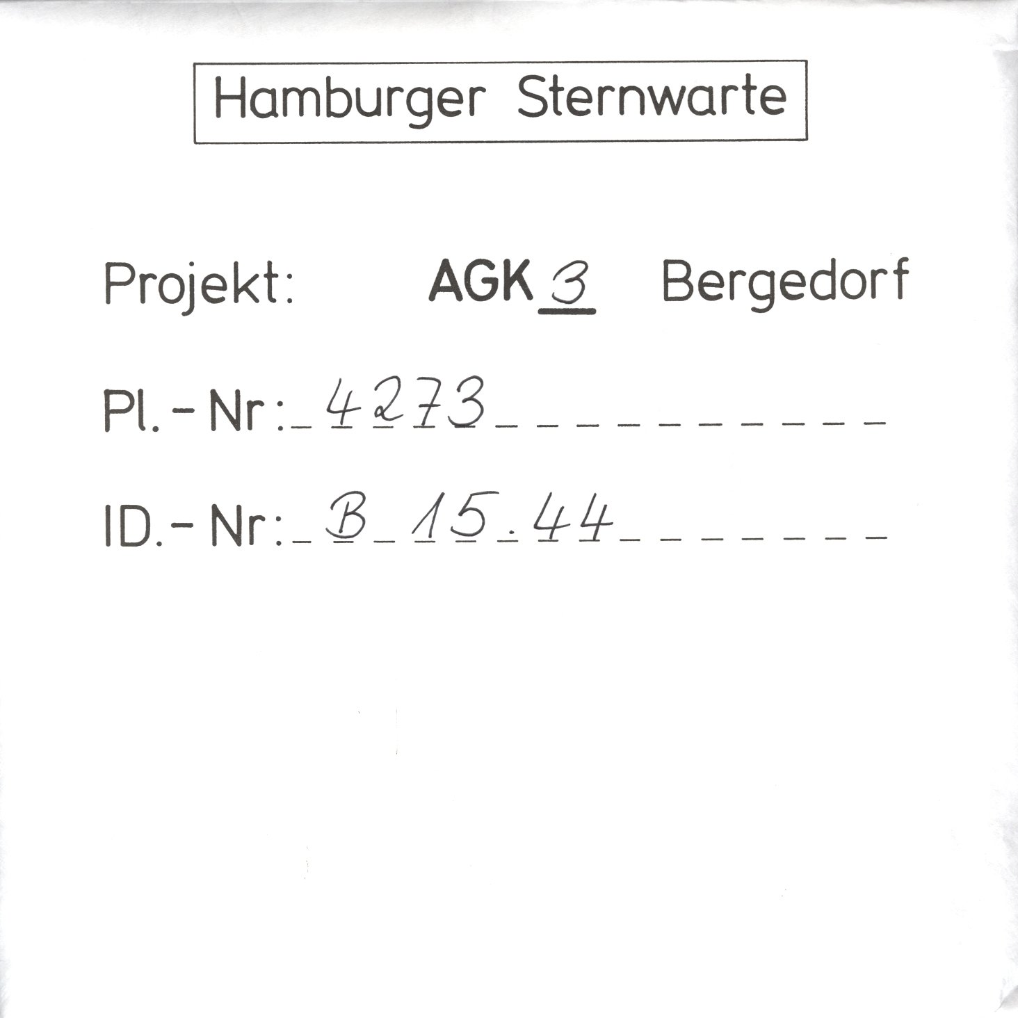 Plattenhuelle AG04273