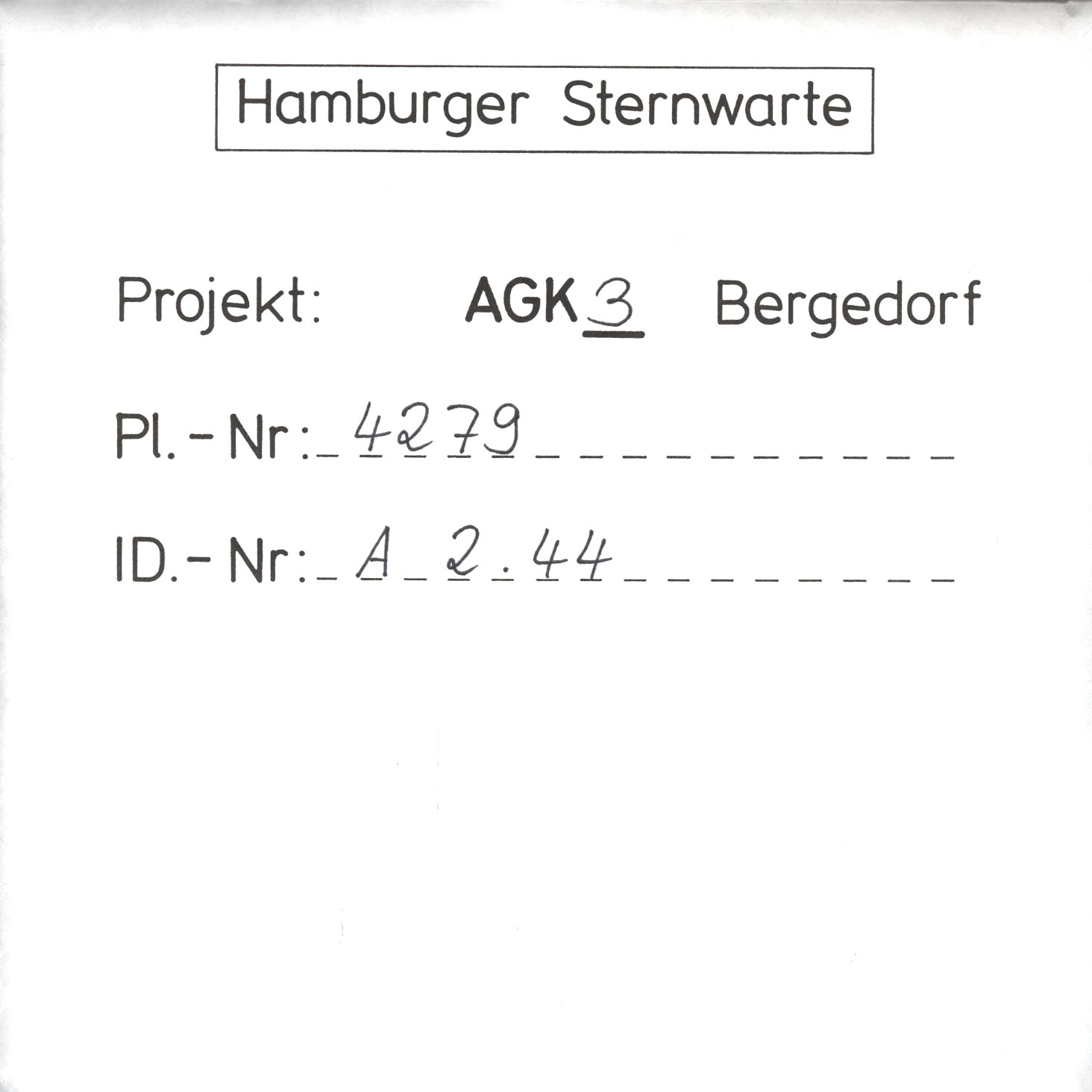 Plattenhuelle AG04279